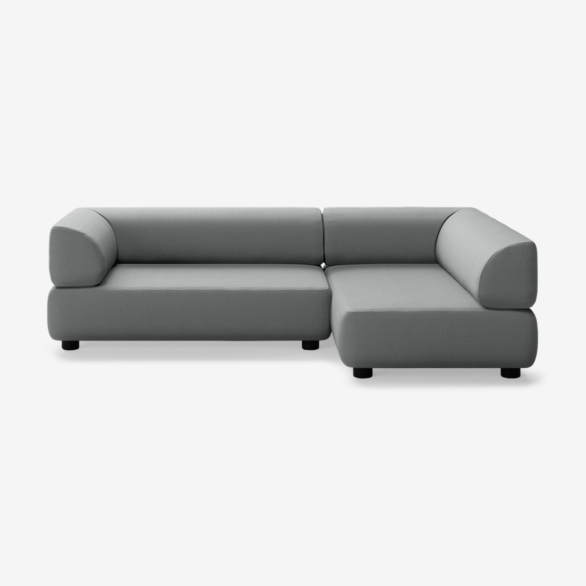 Bolder Sofa 245x150 Links Loop Charcoal Niedrige Beine