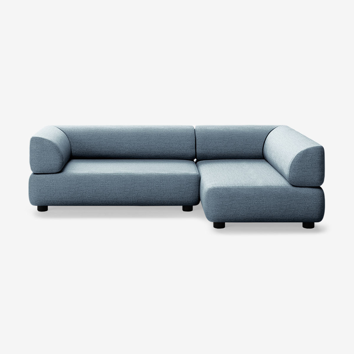 Bolder Sofa 245x150 Links Nantes Carbon Sky Niedrige Beine