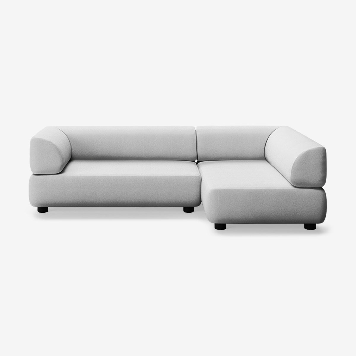 Bolder Sofa 245x150 Links Nantes Grey Chine Niedrige Beine