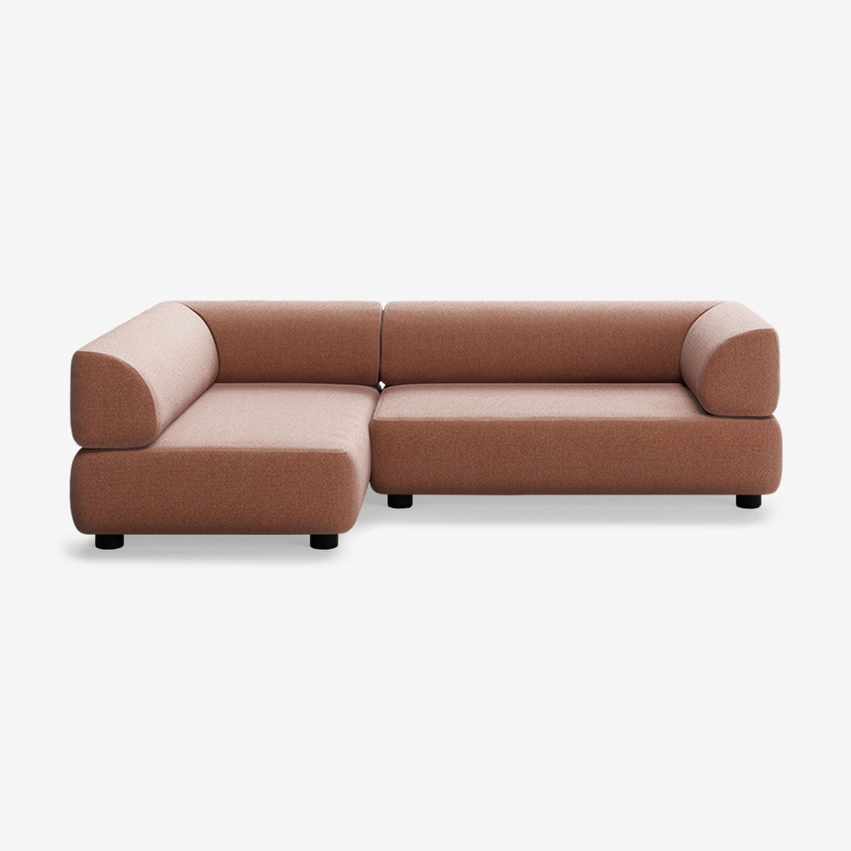 Bolder Sofa 245x150 Rechts Heritage Rust Niedrige Beine