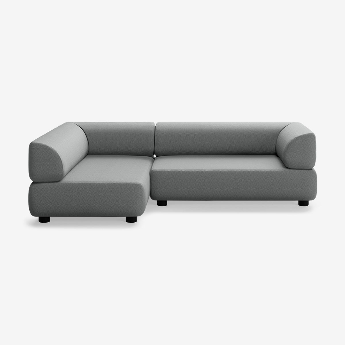 Bolder Sofa 245x150 Rechts Loop Charcoal Niedrige Beine