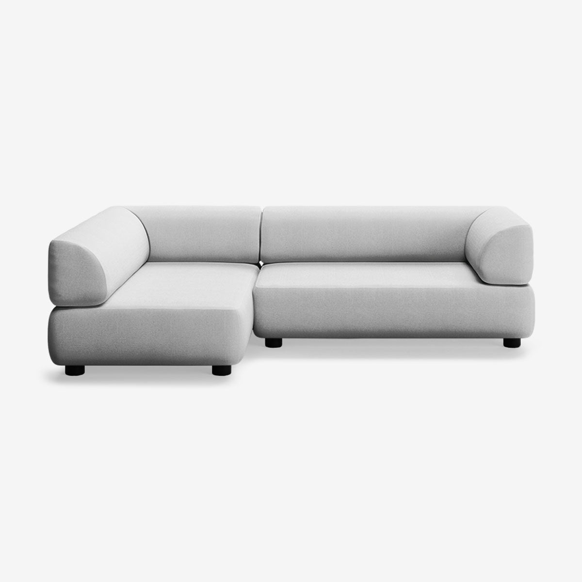 Bolder Sofa 245x150 Rechts Nantes Grey Chine Niedrige Beine