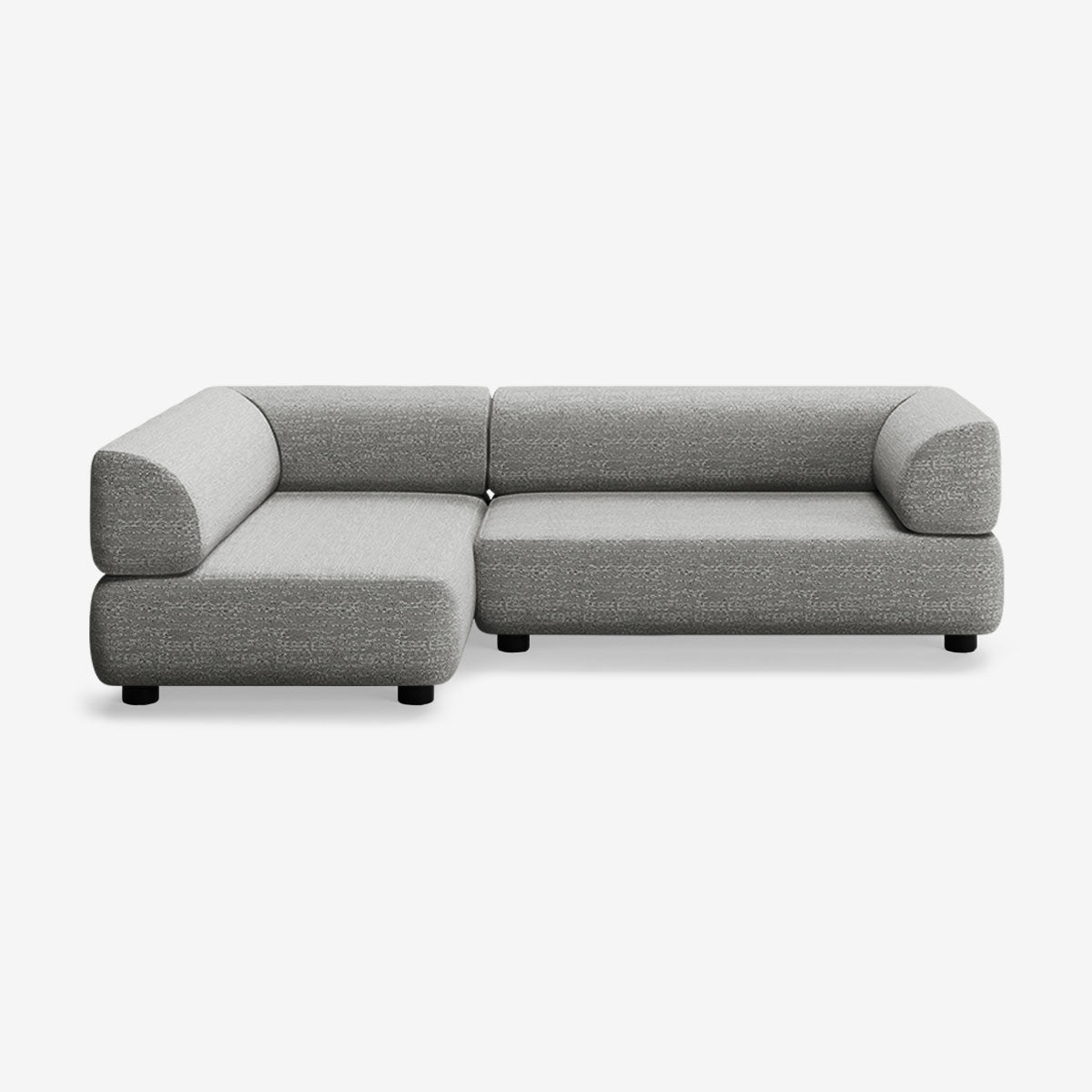 Bolder Sofa 245x150 Rechts Savant Zinc Niedrige Beine