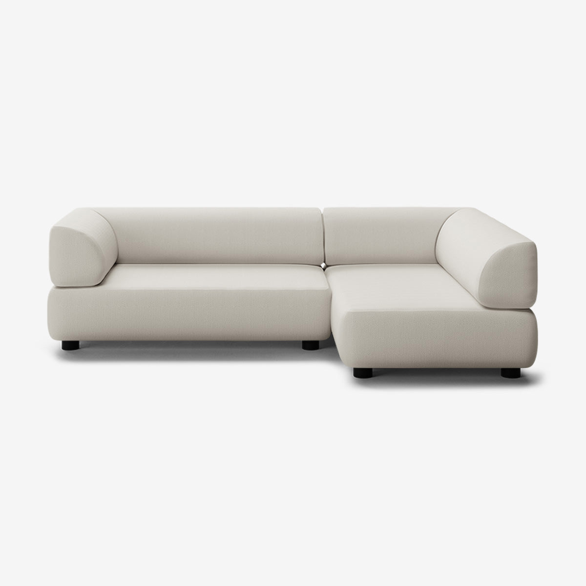 Bolder Sofa 245x150 cm niedrige Füße 4-Sitzer Links Loop Marble