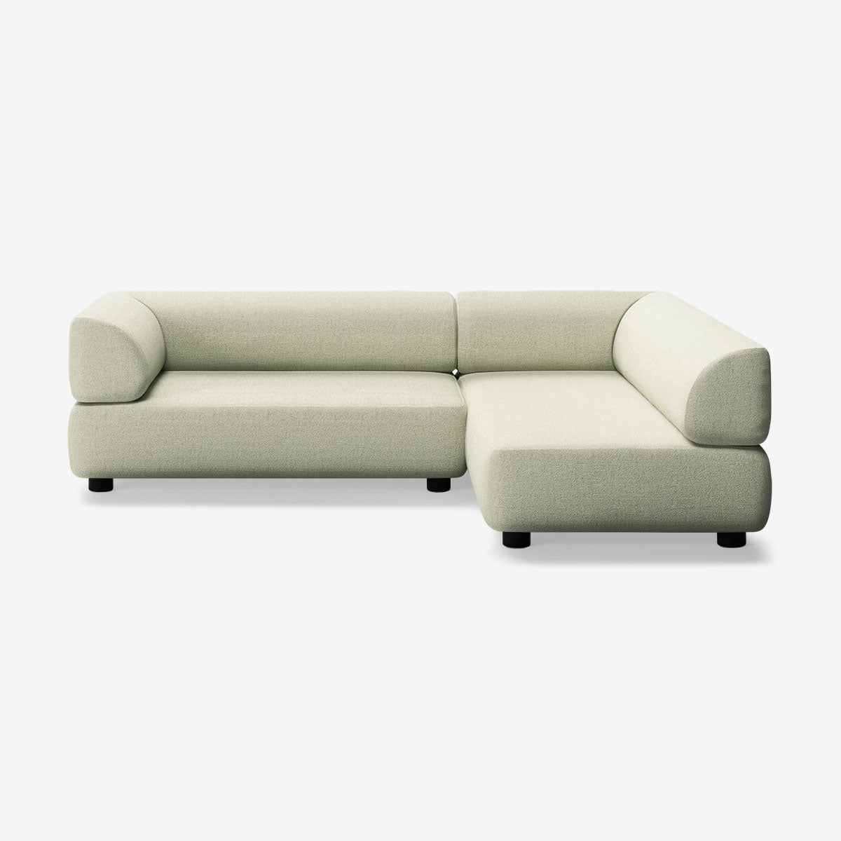 Bolder Sofa 245x170 Links Heritage Moss Niedrige Beine