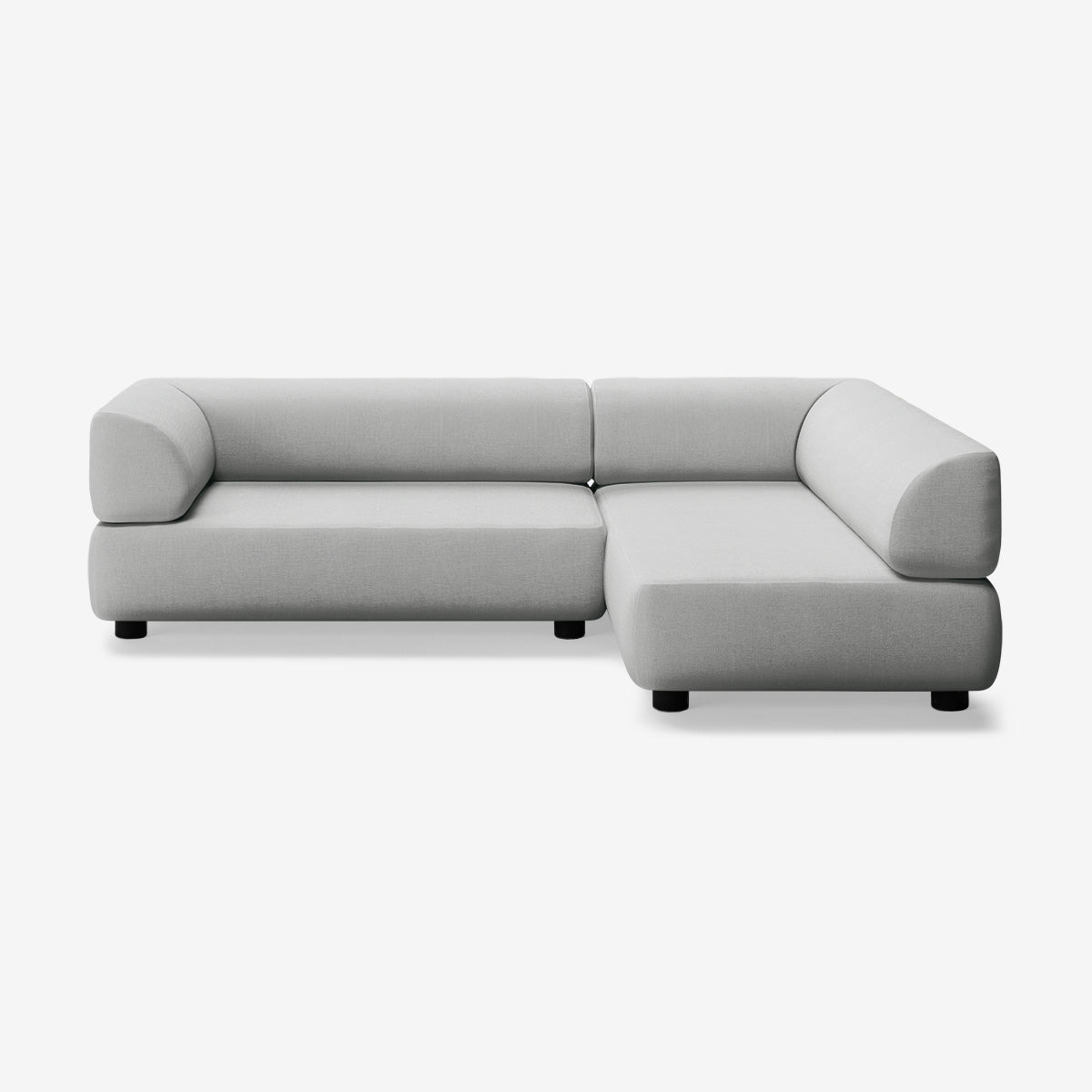 Bolder Sofa 245x170 Links Nantes Grey Chine Niedrige Beine