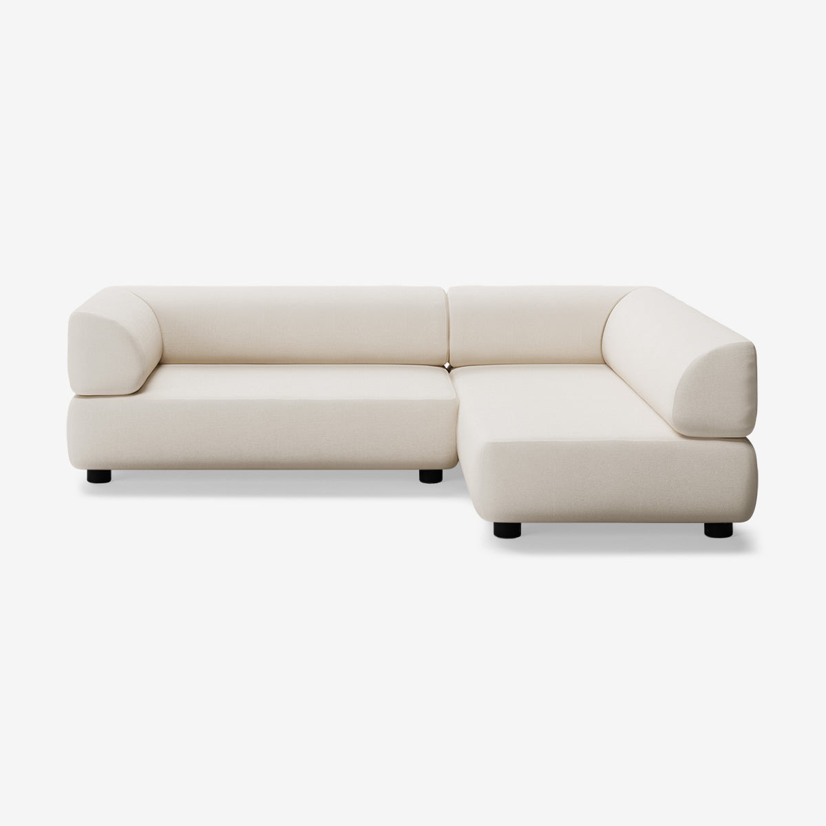 Bolder Sofa 245x170 Links Nantes Linen Chalk Niedrige Beine