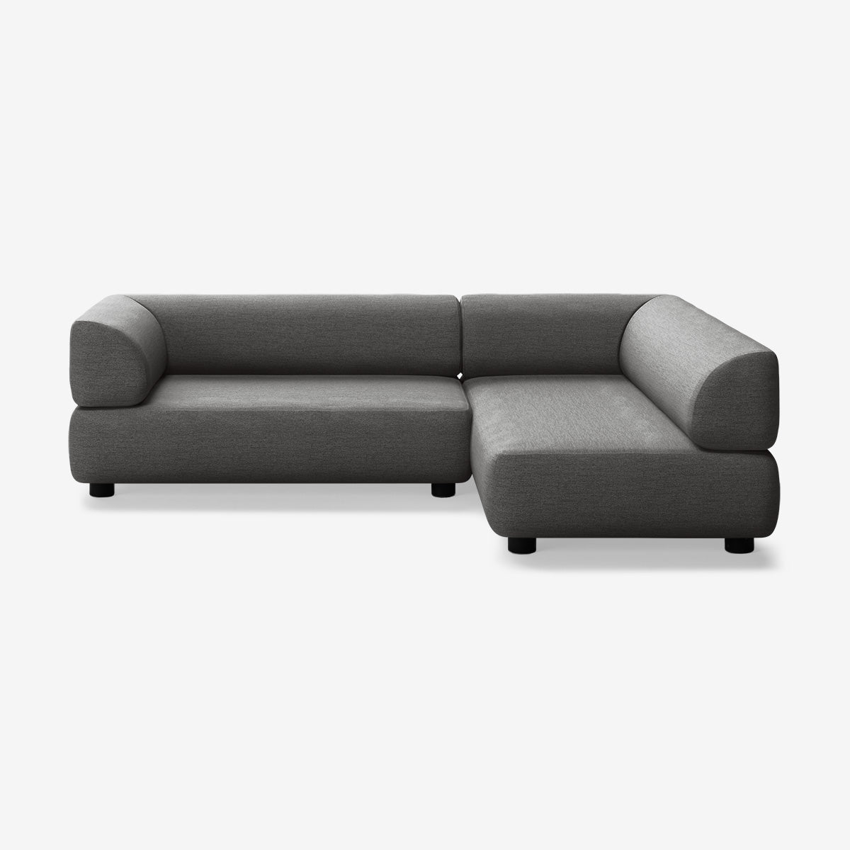 Bolder Sofa 245x170 Links Nantes Sooty Niedrige Beine