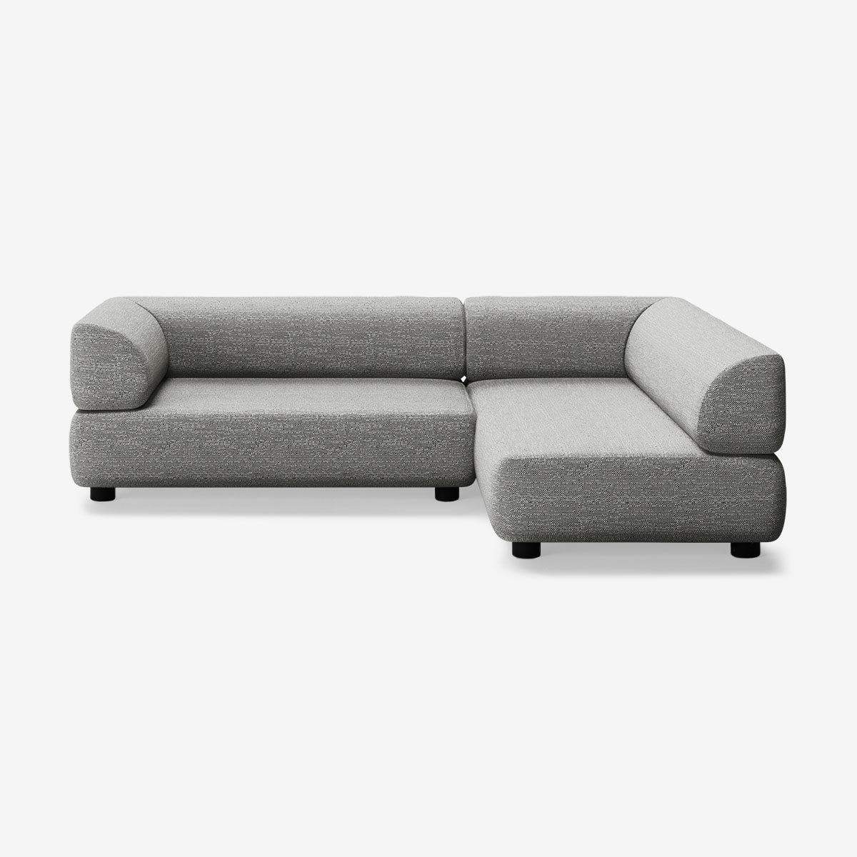 Bolder Sofa 245x170 Links Savant Zinc Niedrige Beine