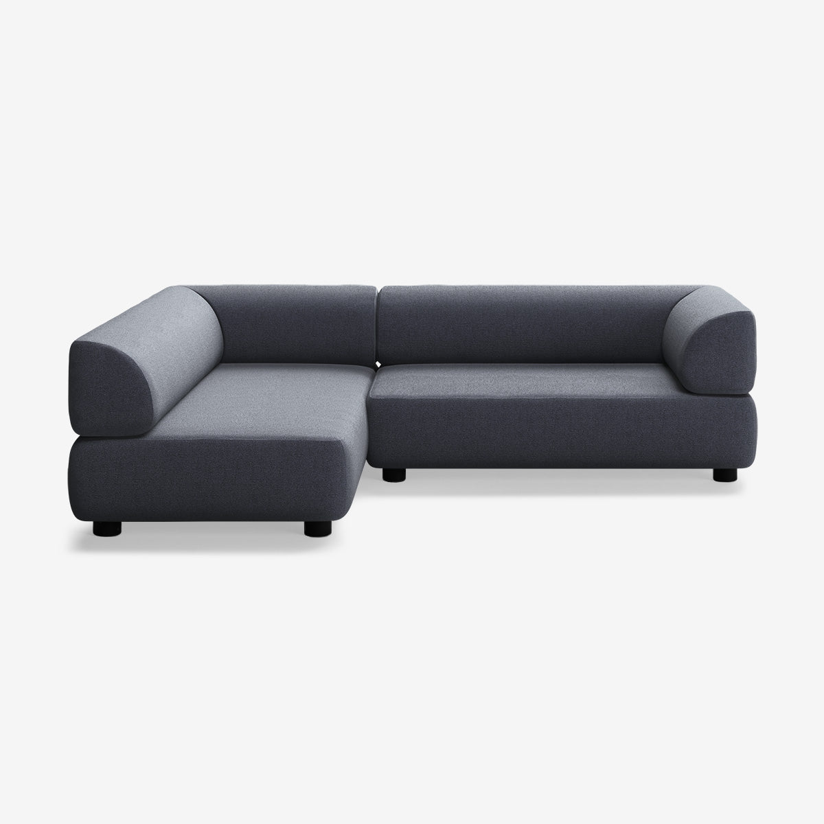 Bolder Sofa 245x170 Rechts Heritage Indigo Niedrige Beine