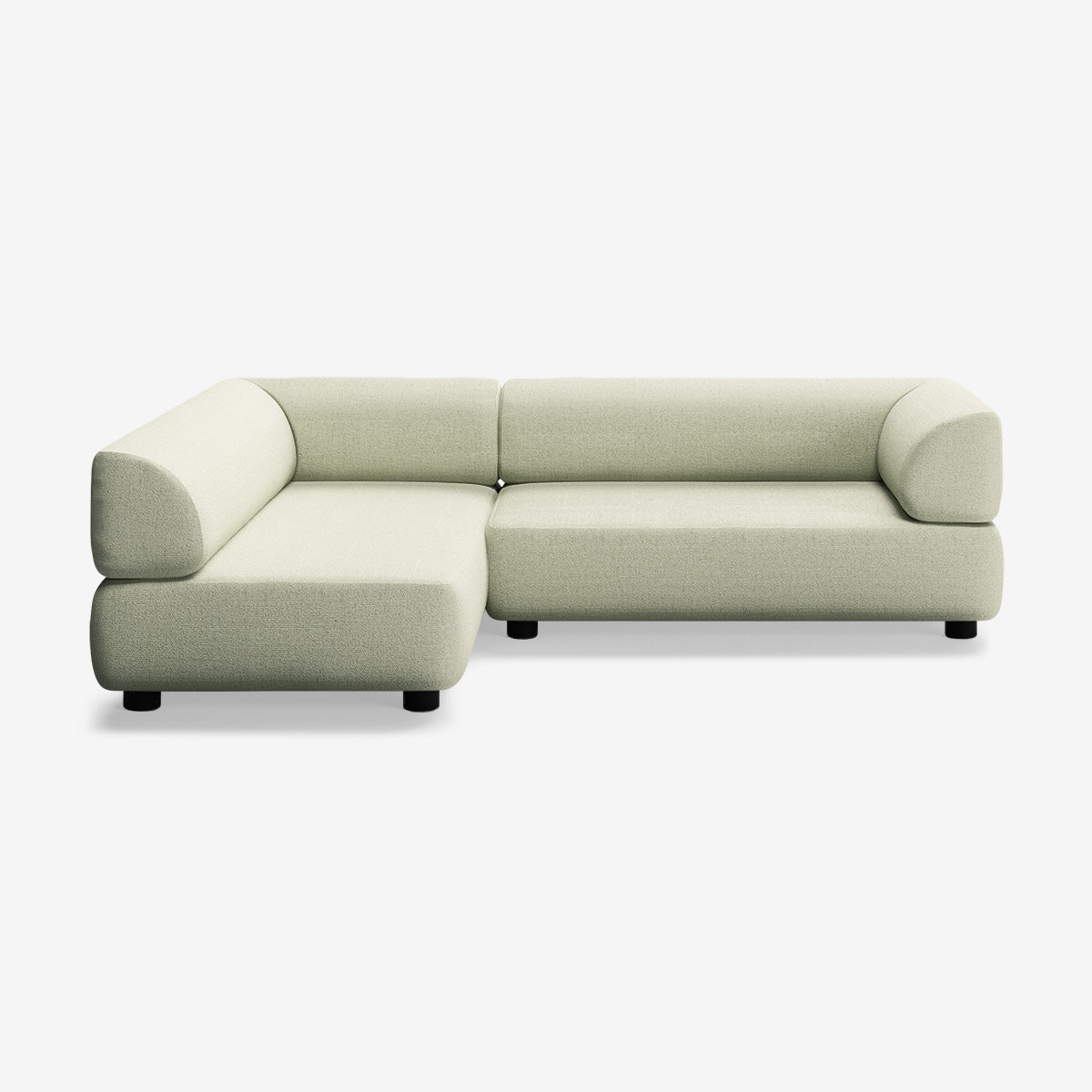 Bolder Sofa 245x170 Rechts Heritage Moss Niedrige Beine