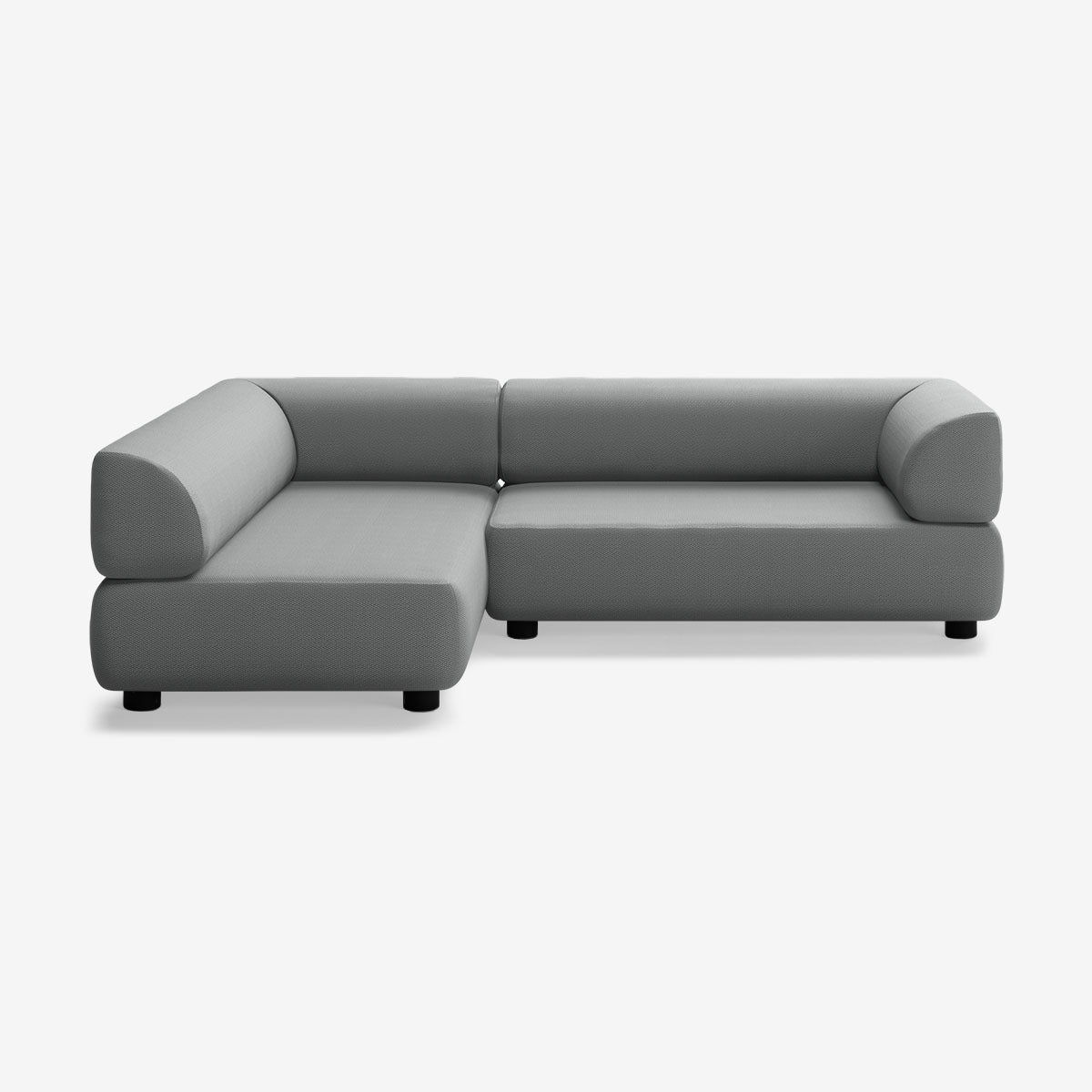 Bolder Sofa 245x170 Rechts Loop Charcoal Niedrige Beine