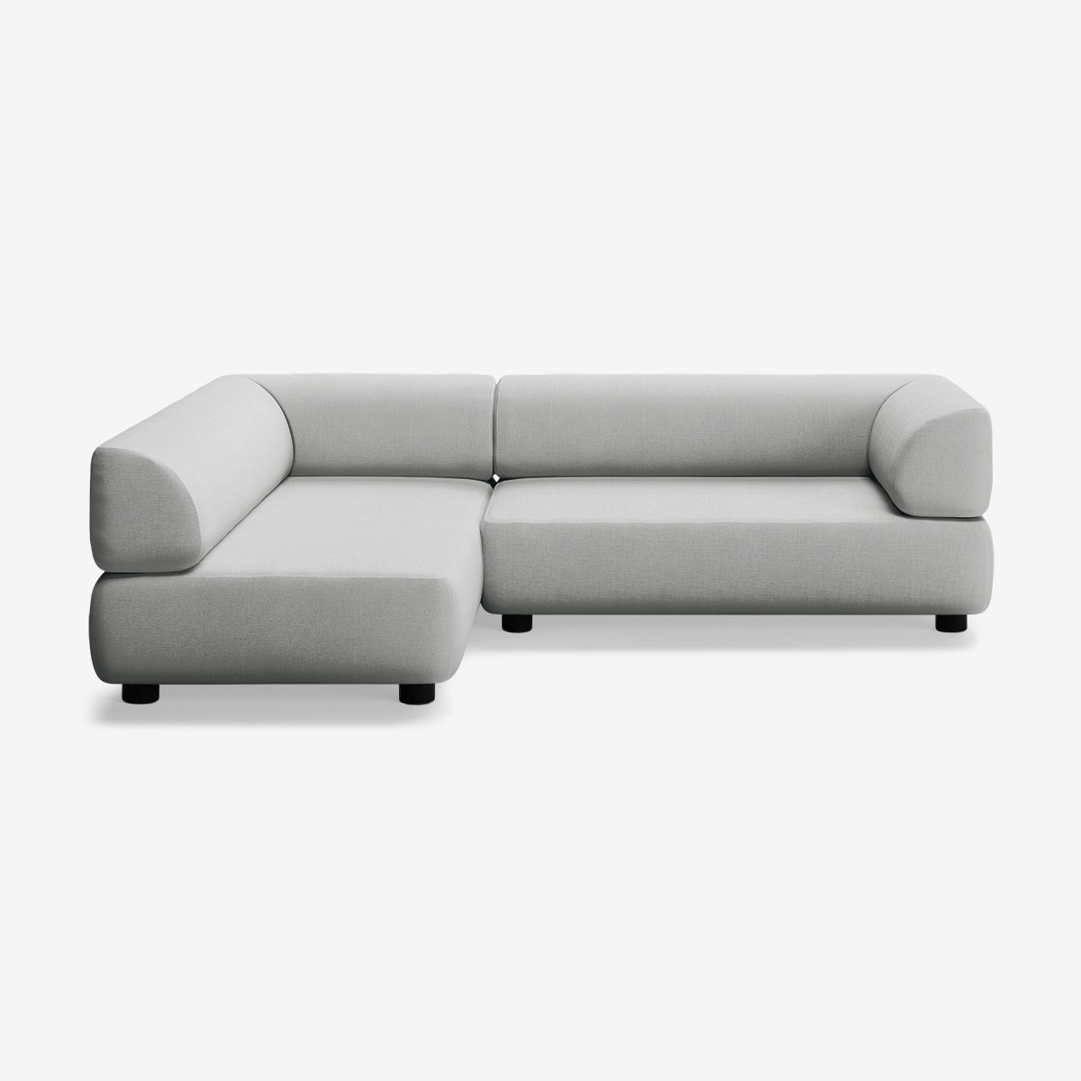 Bolder Sofa 245x170 Links Nantes Grey Chine Niedrige Beine