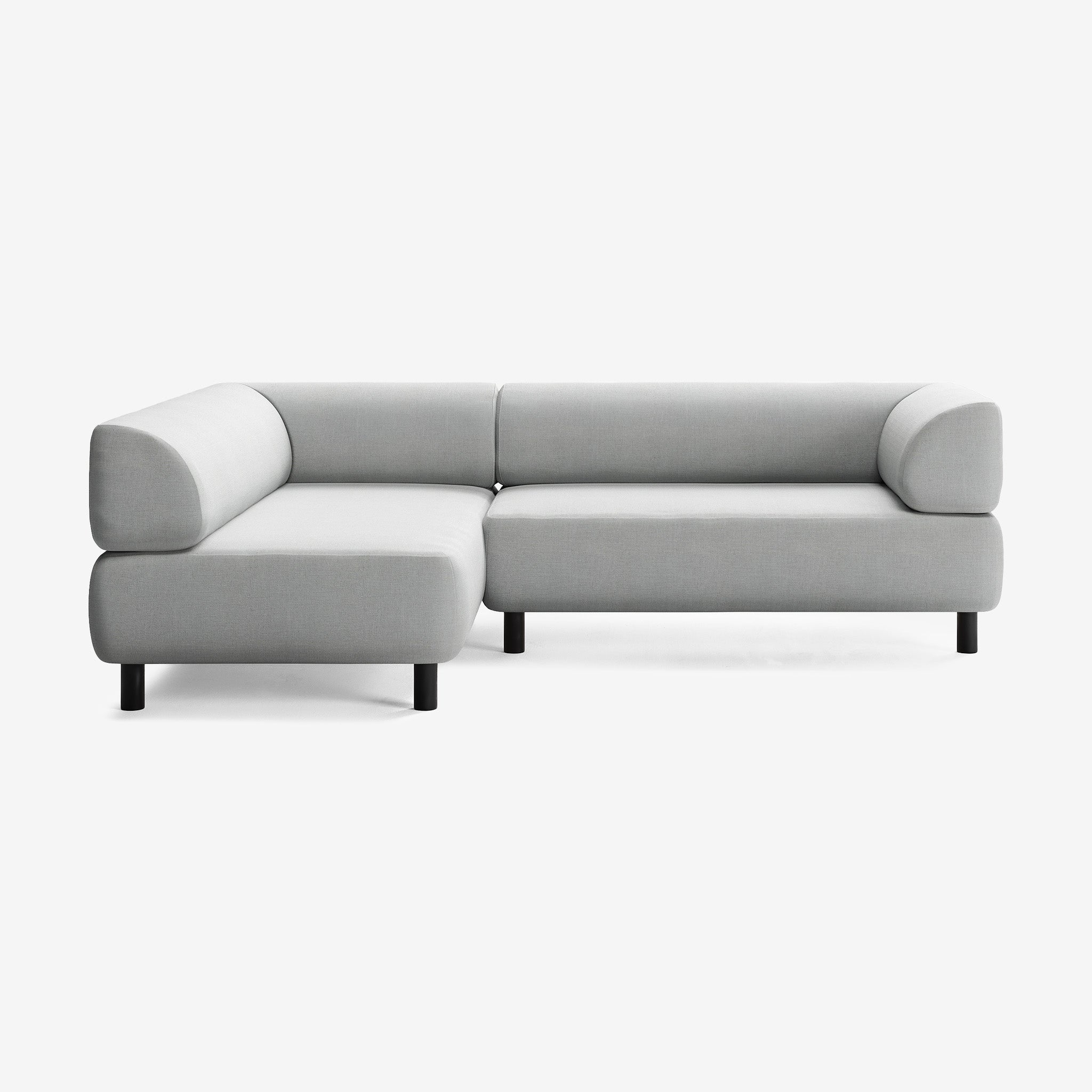 Bolder Sofa 245x170 Rechts Nantes Grey Chine Schwarz