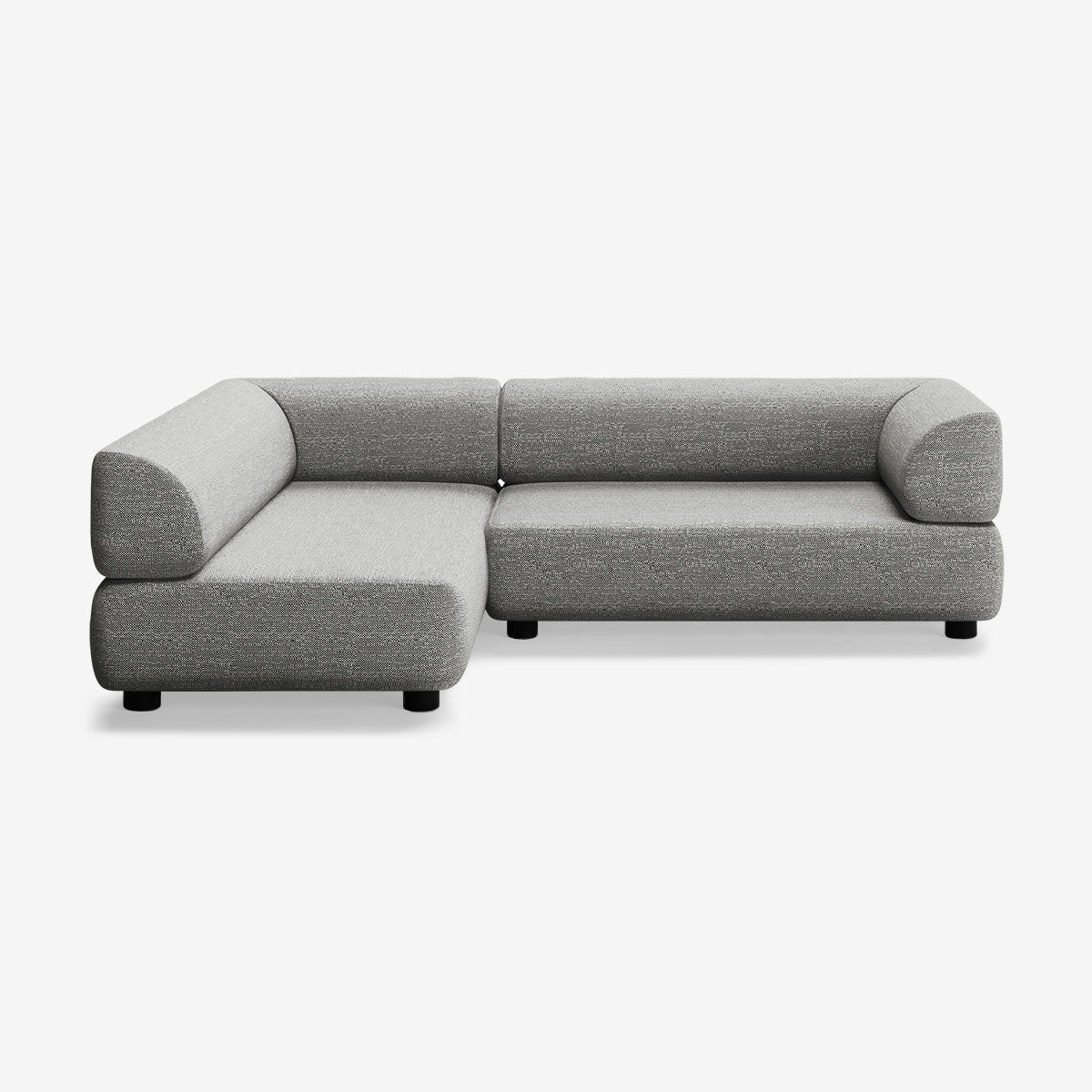 Bolder Sofa 245x170 Rechts Savant Zinc Niedrige Beine