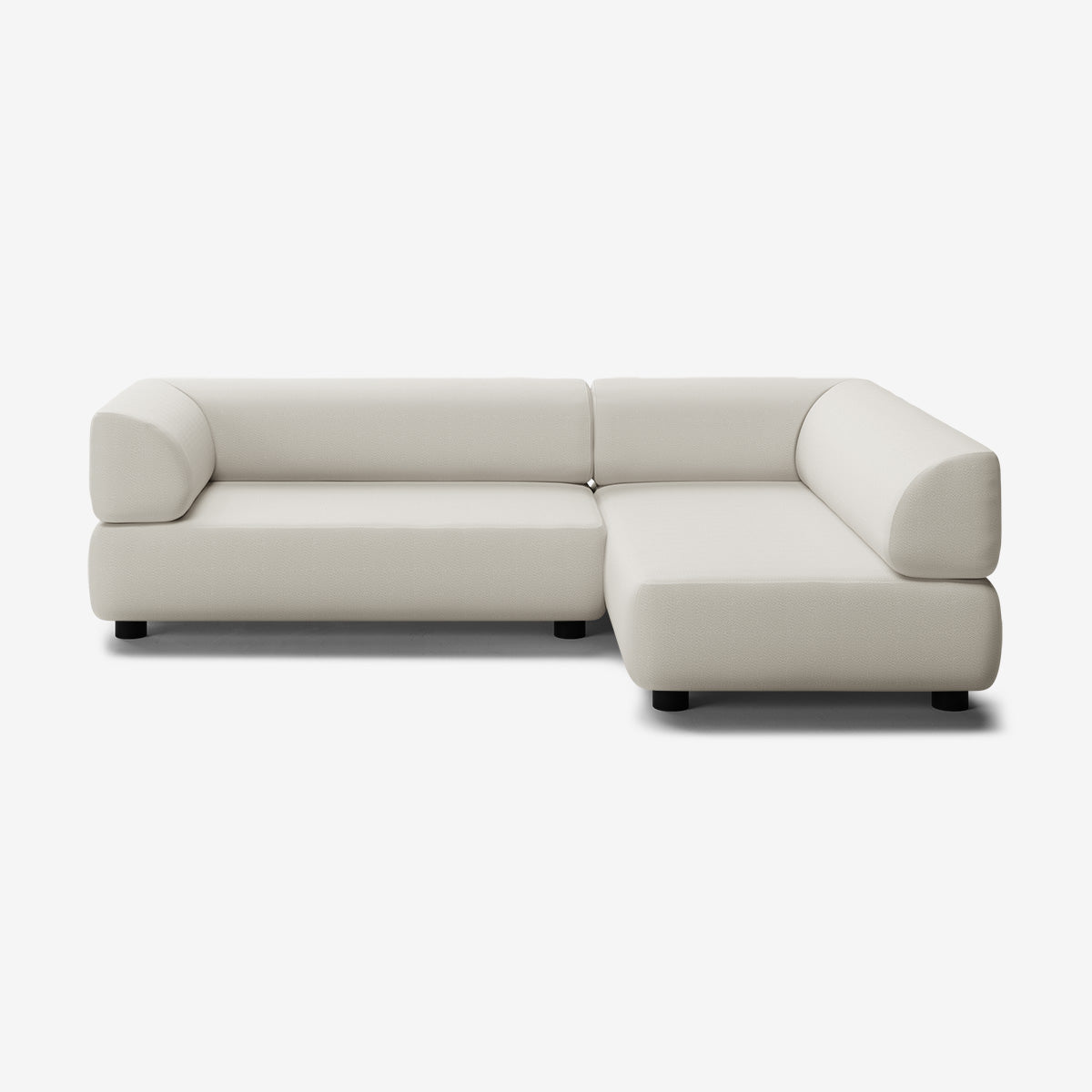 Bolder Sofa 245x170 cm niedrige Füße 4-Sitzer Links Loop Marble