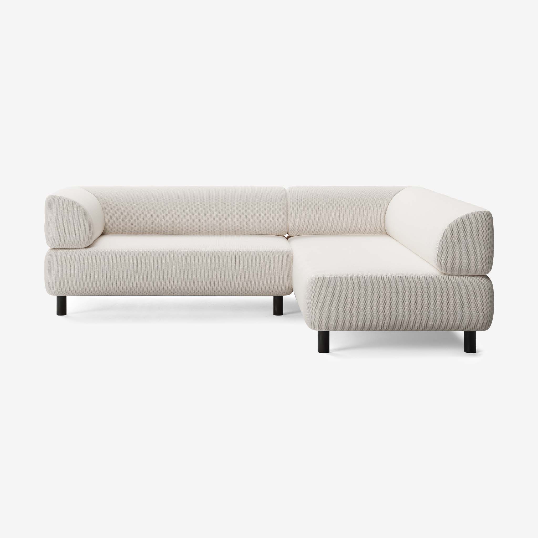 Bolder Sofa 245x200 Links Arc Frame Schwarz