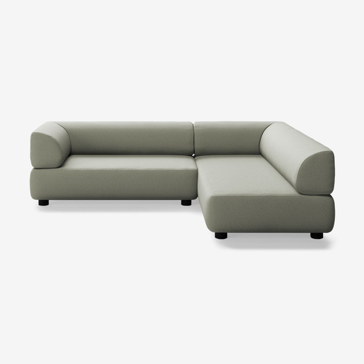 Bolder Sofa 245x200 Links Arc Oxide Niedrige Beine