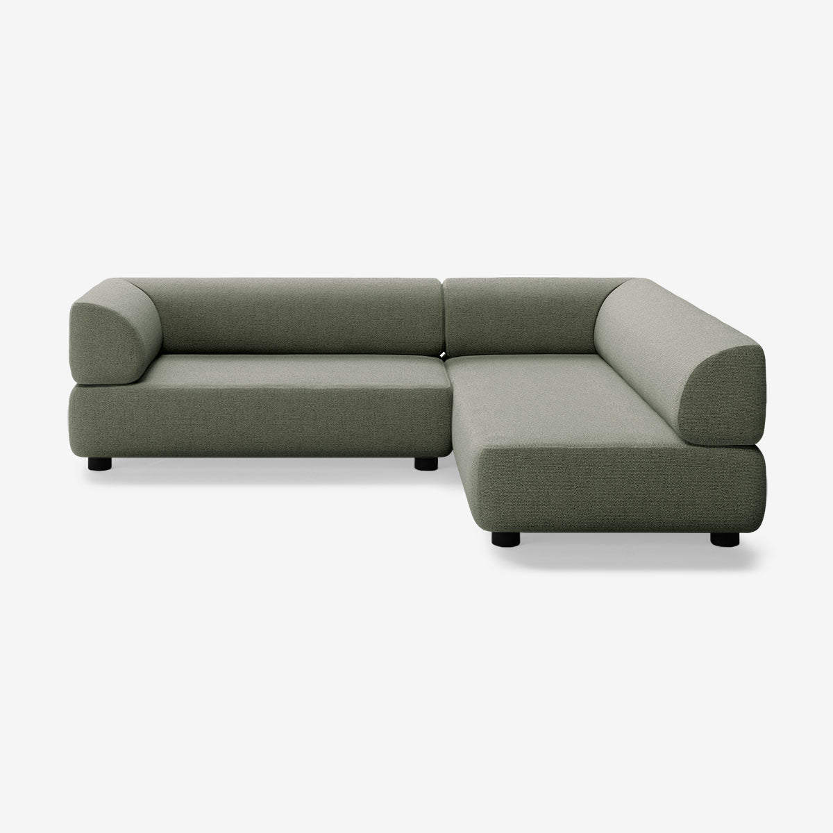 Bolder Sofa 245x200 Links Heritage Leaf Niedrige Beine