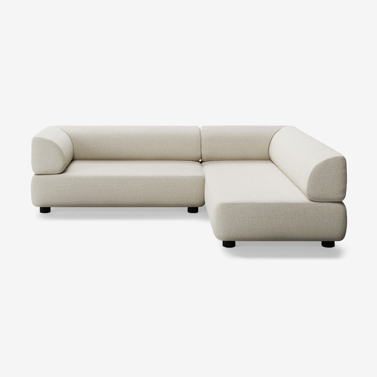Bolder Sofa 245x200 Links Heritage Papyrus Niedrige Beine