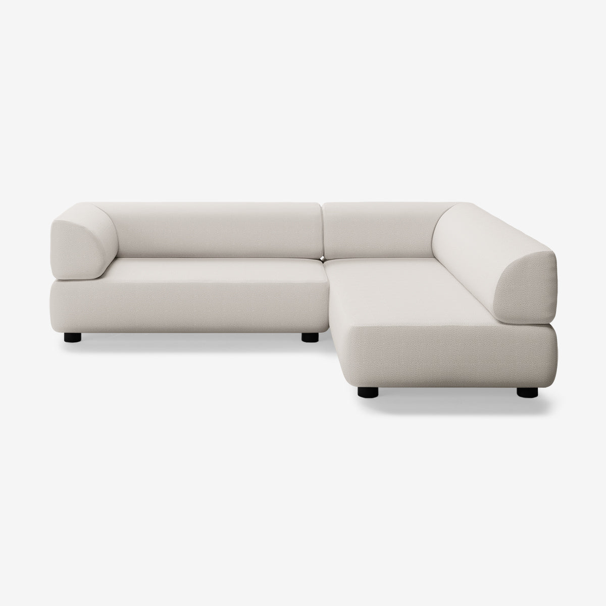 Bolder Sofa 245x200 Links Loop Marble Niedrige Beine