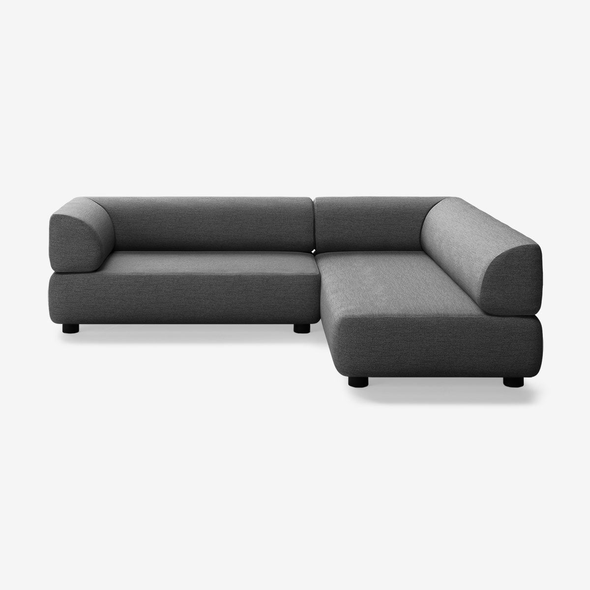 Bolder Sofa 245x200 Links Nantes Sooty Niedrige Beine