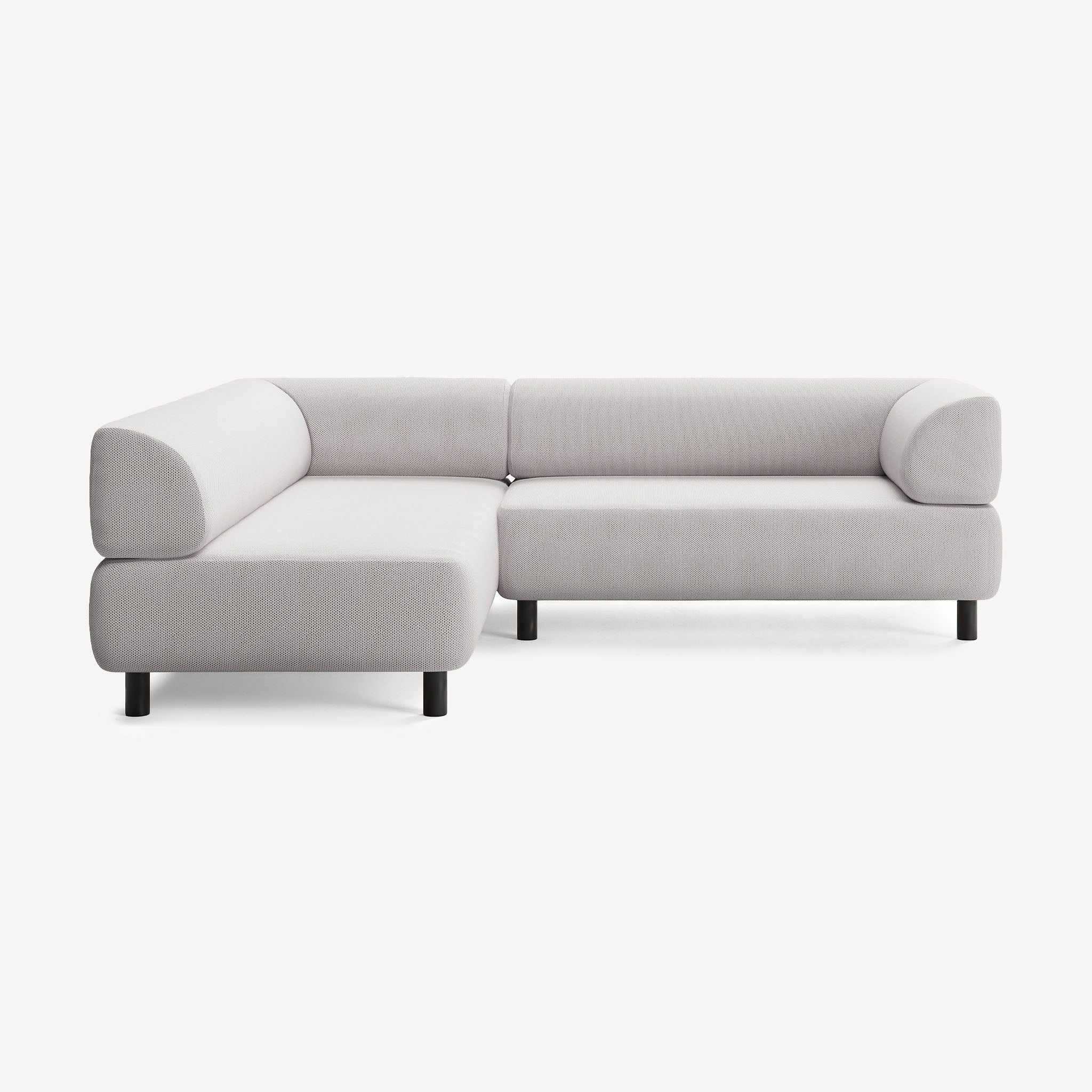 Bolder Sofa 245x200 Rechts Arc Concrete Schwarz