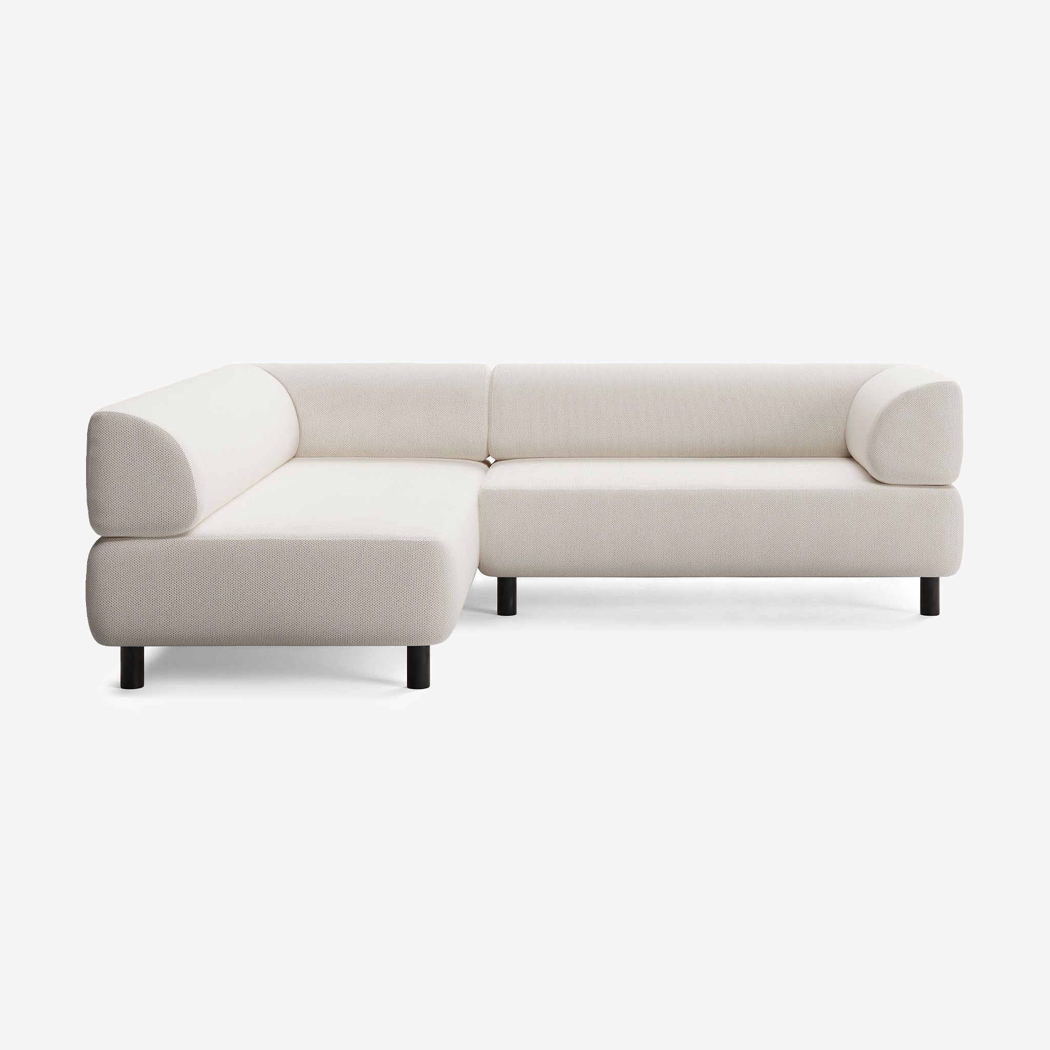 Bolder Sofa 245x200 Rechts Arc Frame Schwarz