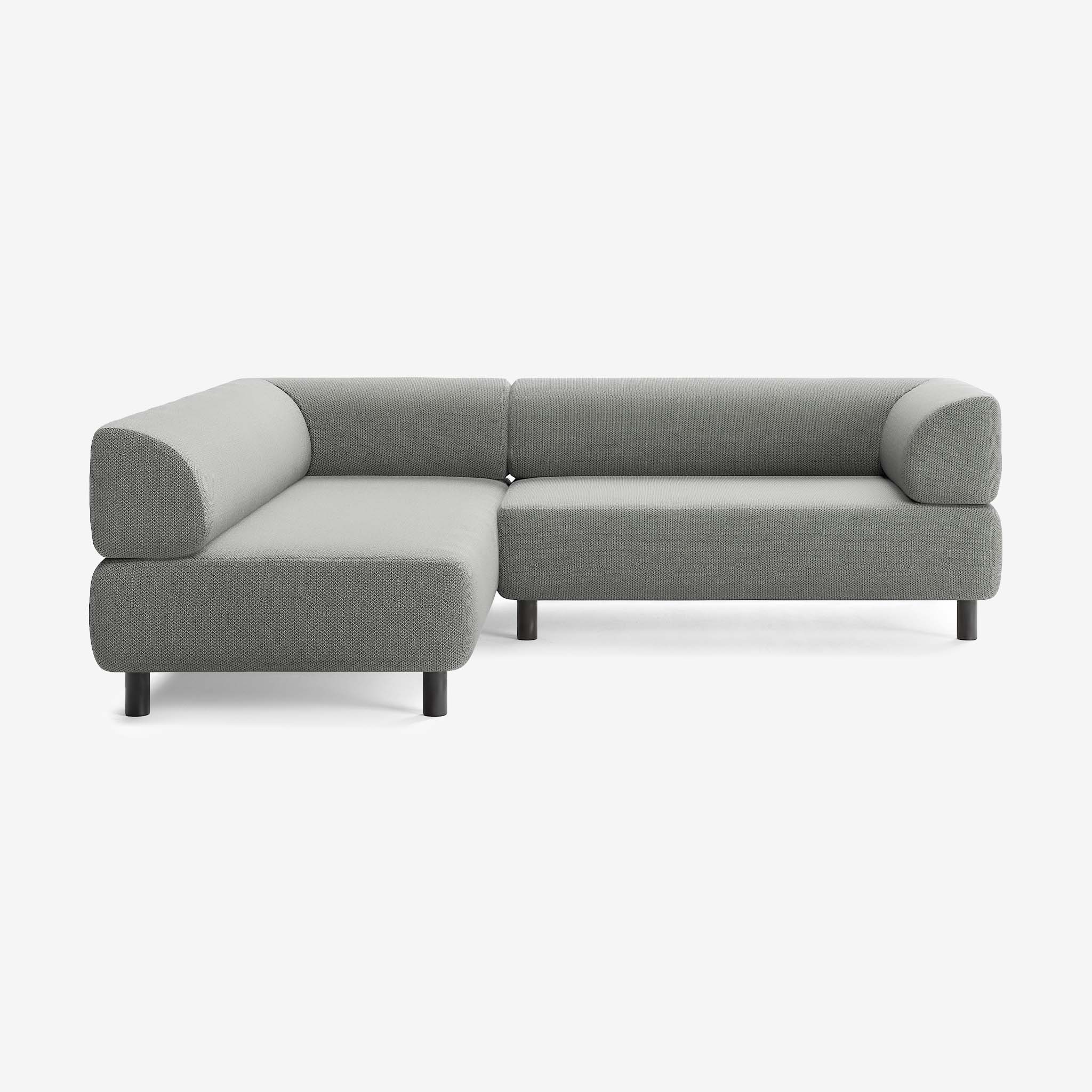 Bolder Sofa 245x200 Rechts Arc Lead Schwarz
