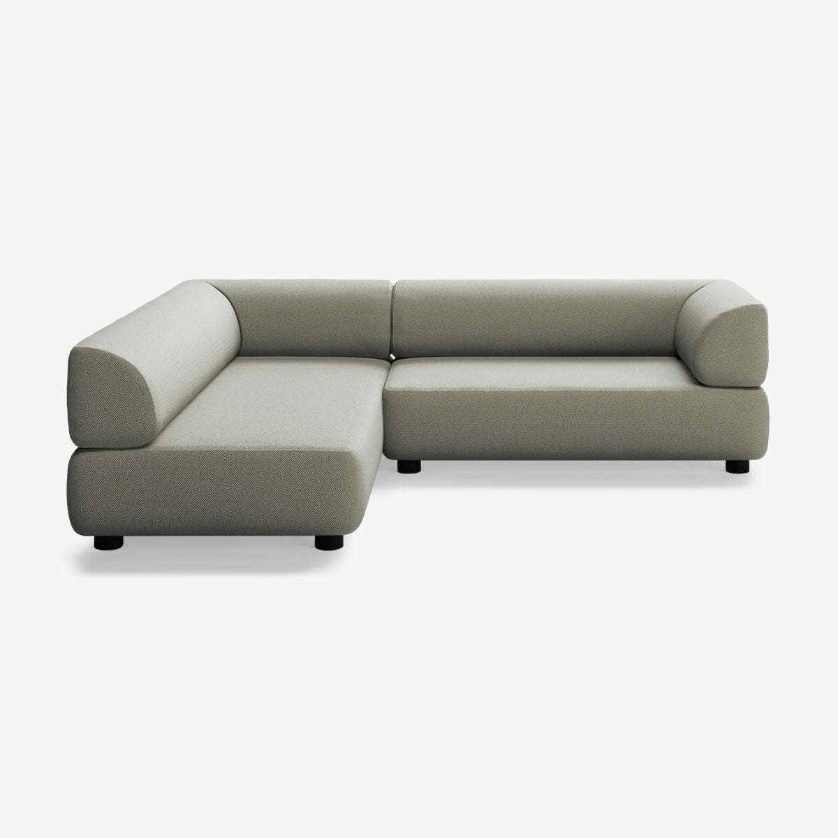 Bolder Sofa 245x200 Rechts Arc Oxide Niedrige Beine