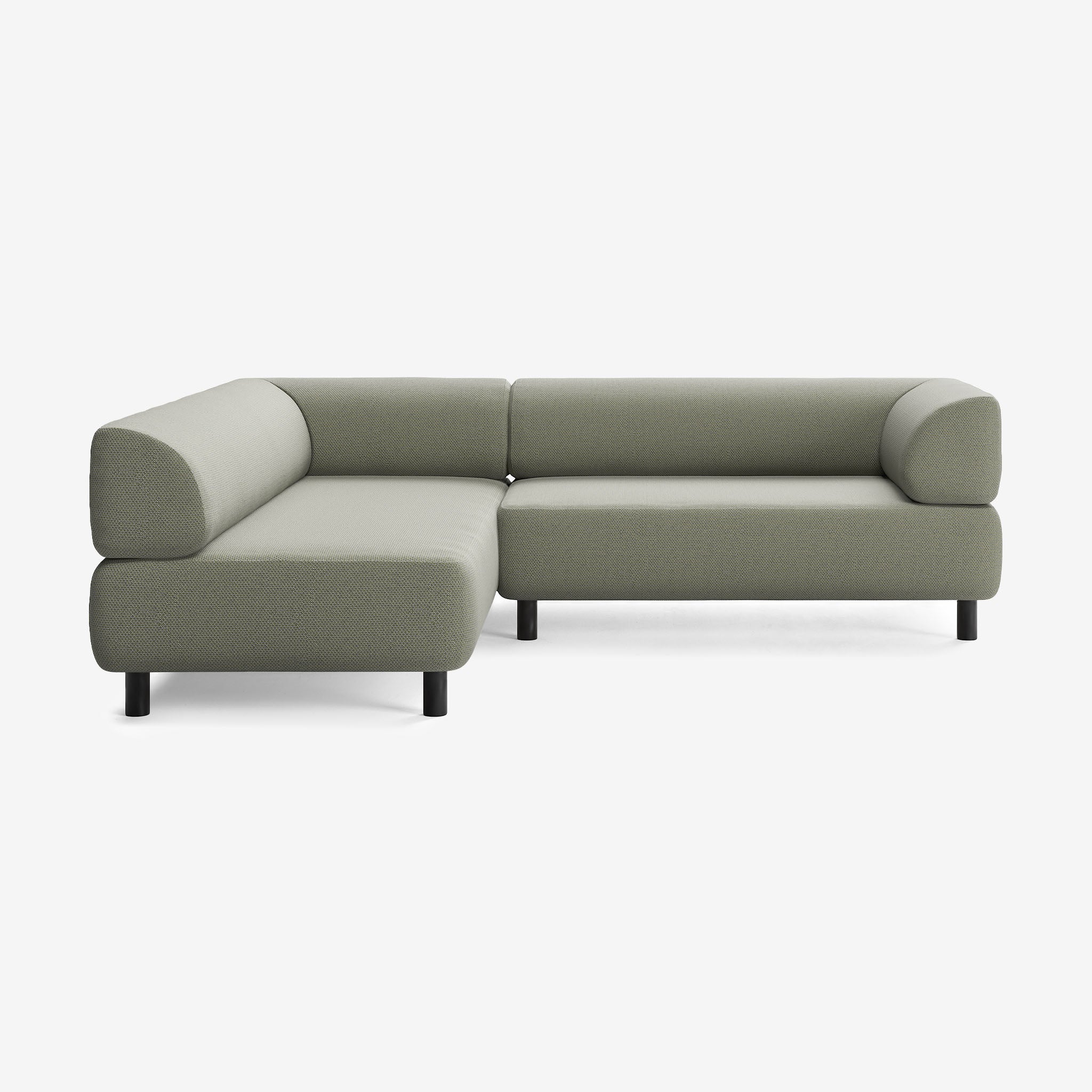 Bolder Sofa 245x200 Rechts Arc Oxide Schwarz
