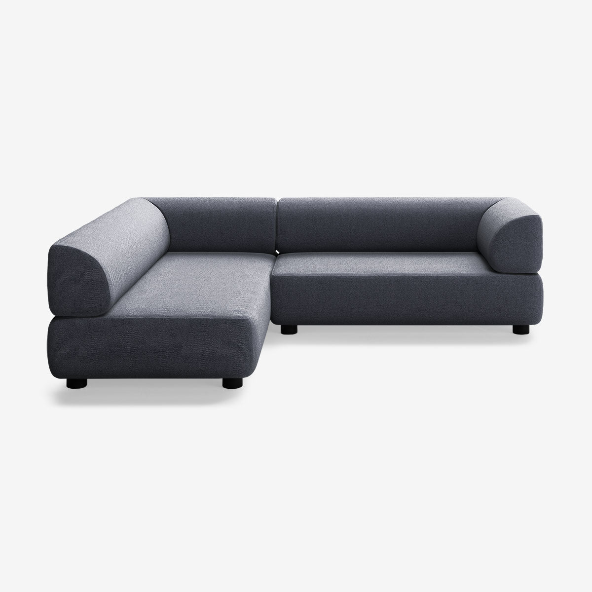 Bolder Sofa 245x200 Rechts Heritage Indigo Niedrige Beine