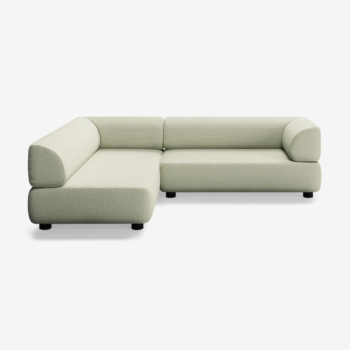 Bolder Sofa 245x200 Rechts Heritage Moss Niedrige Beine