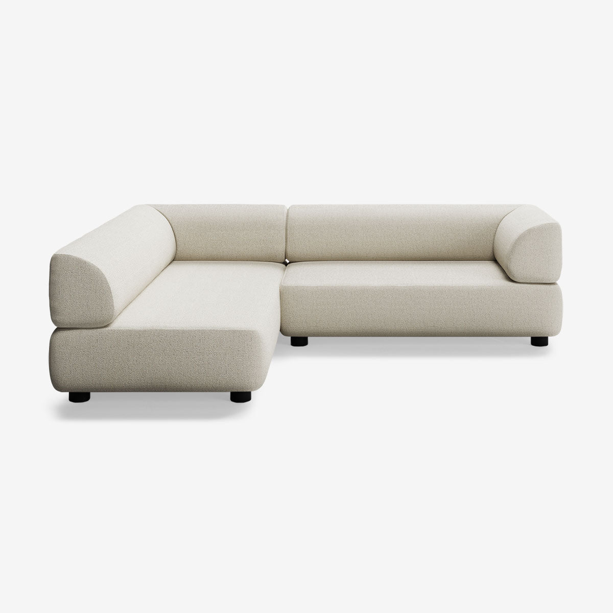 Bolder Sofa 245x200 Rechts Heritage Papyrus Niedrige Beine