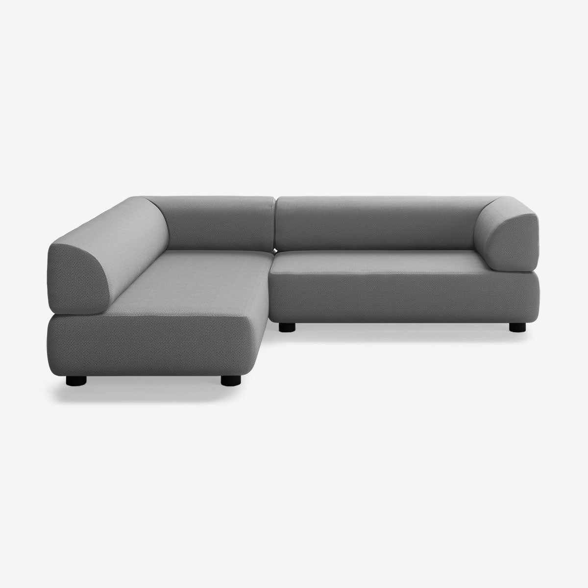 Bolder Sofa 245x200 Rechts Loop Charcoal Niedrige Beine