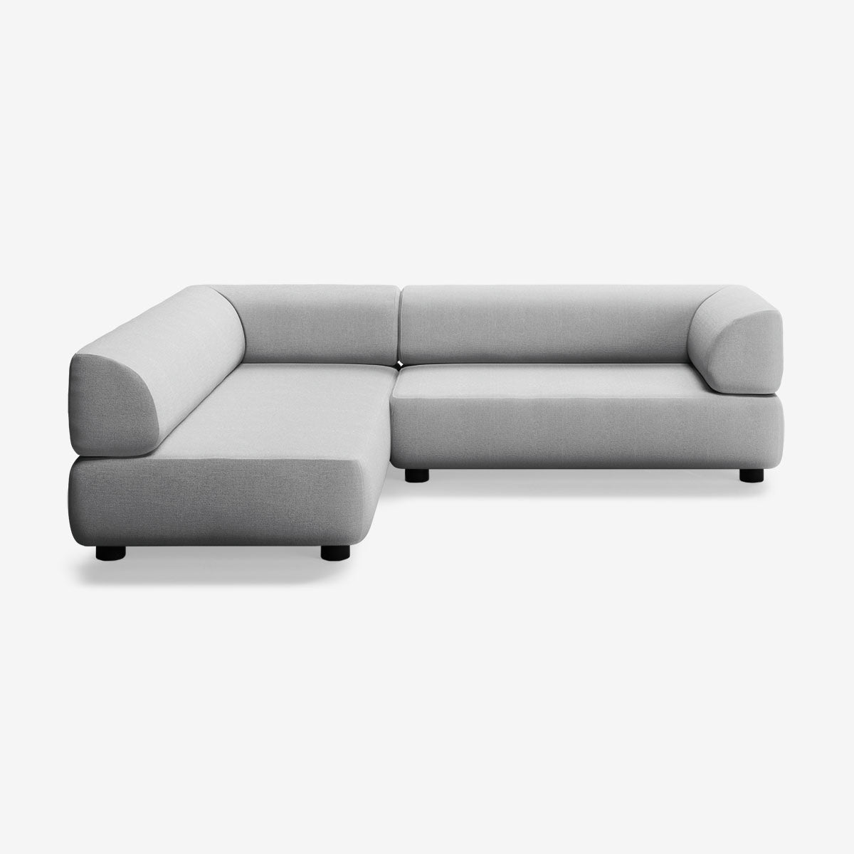 Bolder Sofa 245x200 Rechts Nantes Grey Chine Niedrige Beine