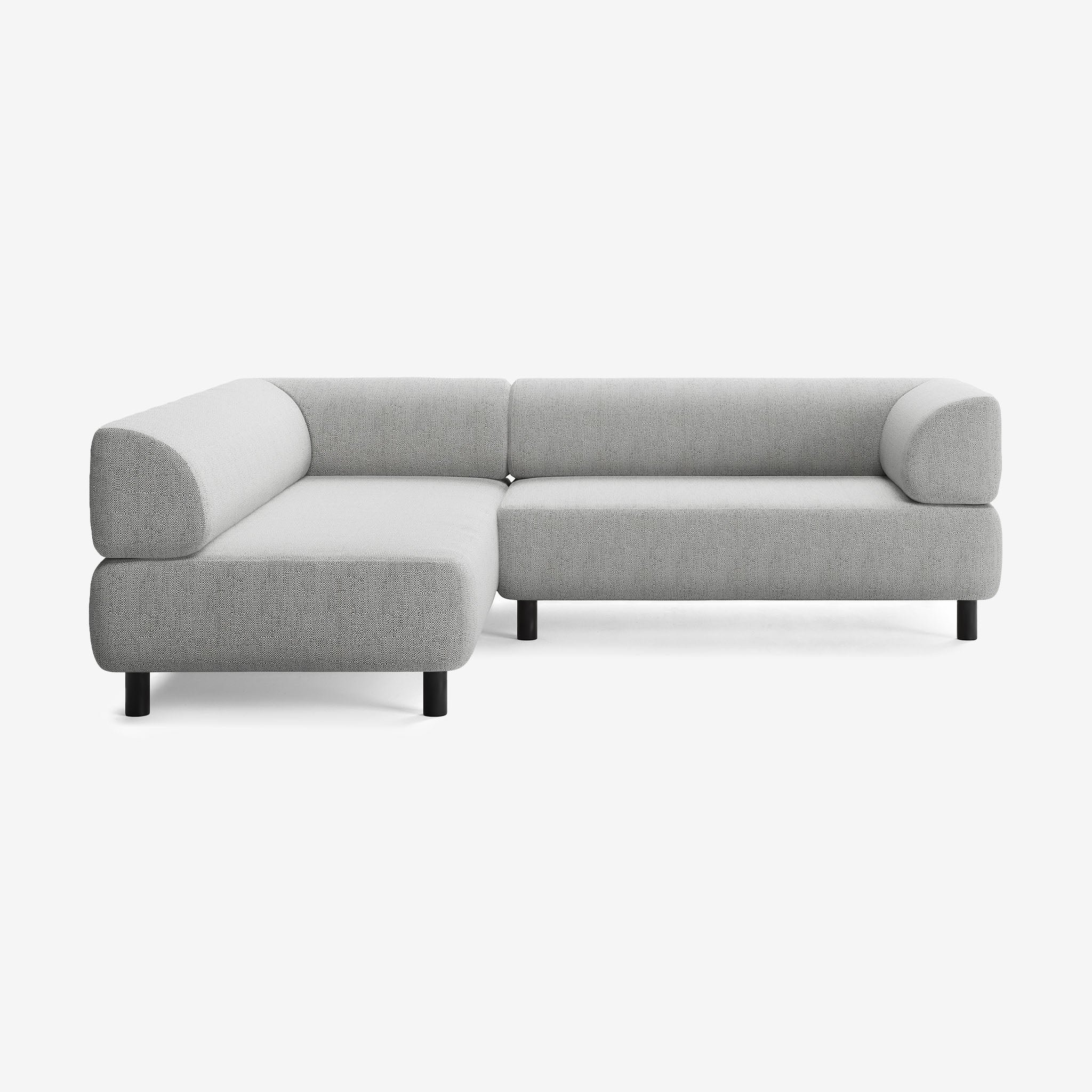 Bolder Sofa 245x200 Rechts Savant Nimbus Schwarz