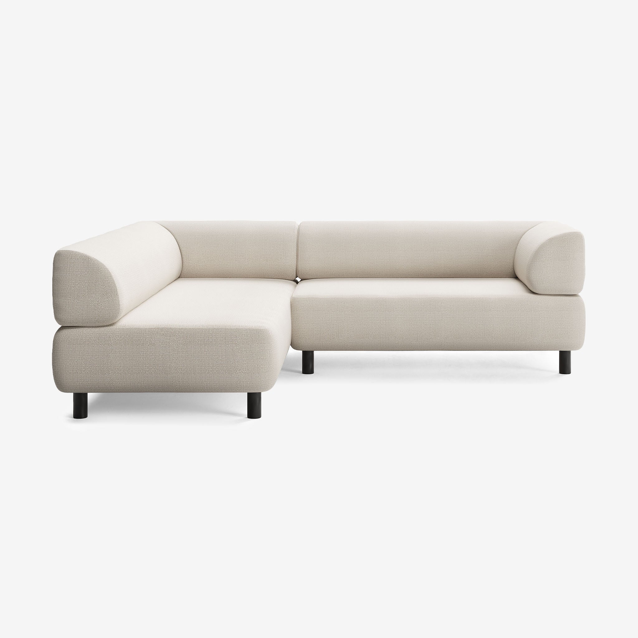 Bolder Sofa 245x200 Rechts Savant Whisper Schwarz