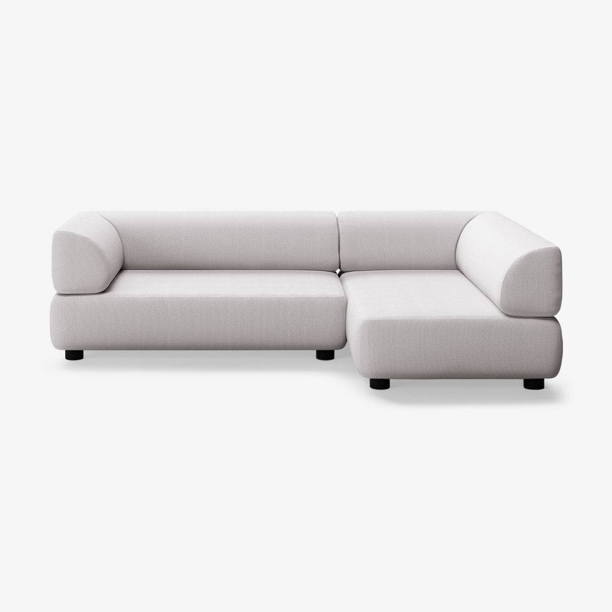 Bolder Sofa 265x150 Links Arc Concrete Niedrige Beine