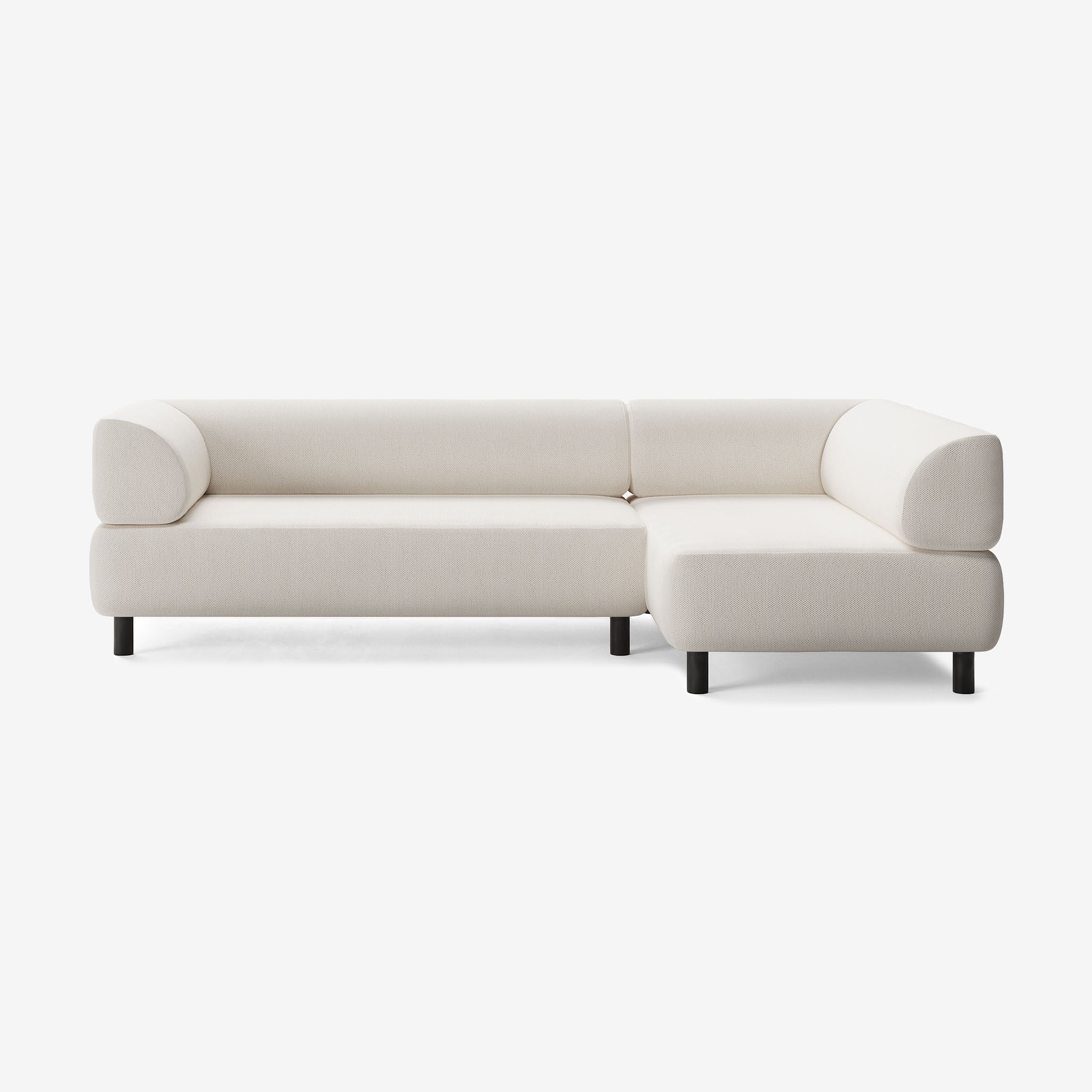 Bolder Sofa 265x150 Links Arc Frame Schwarz