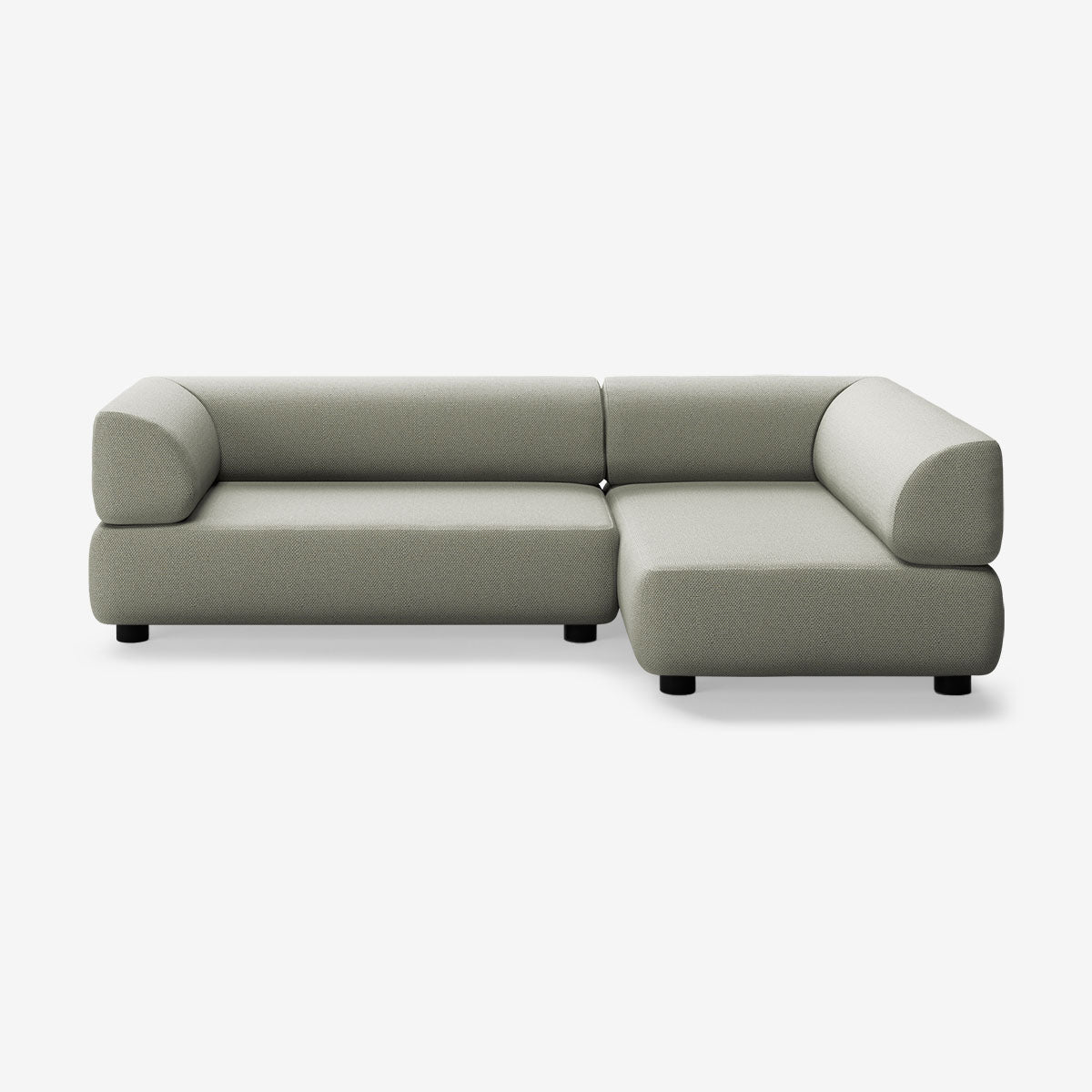 Bolder Sofa 265x150 Links Arc Oxide Niedrige Beine