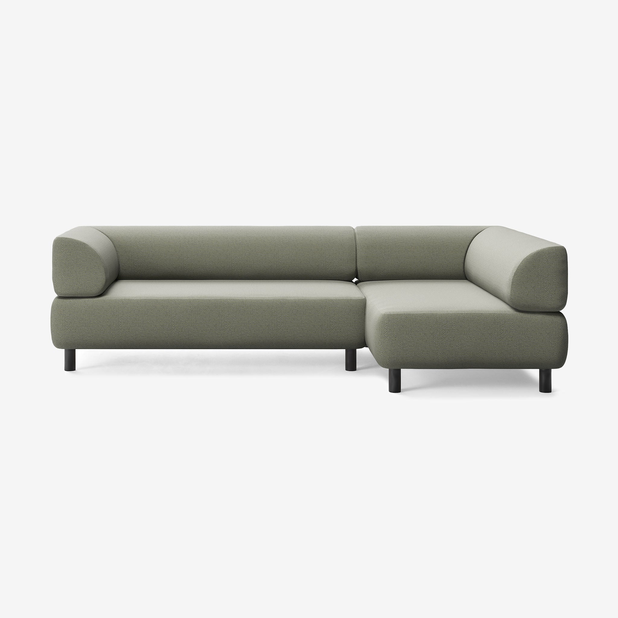 Bolder Sofa 265x150 Links Arc Oxide Schwarz
