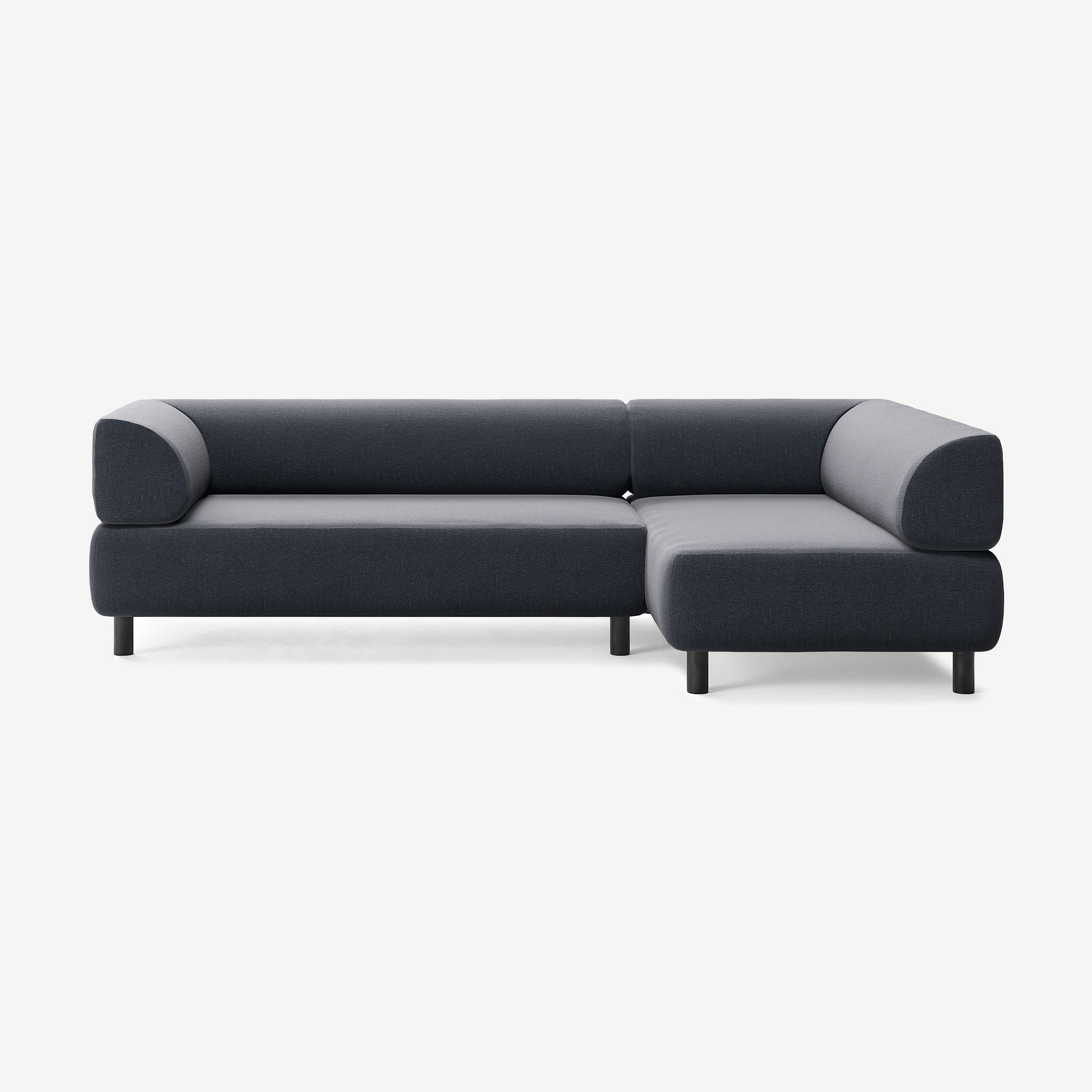 Bolder Sofa 265x150 Links Heritage Indigo Schwarz