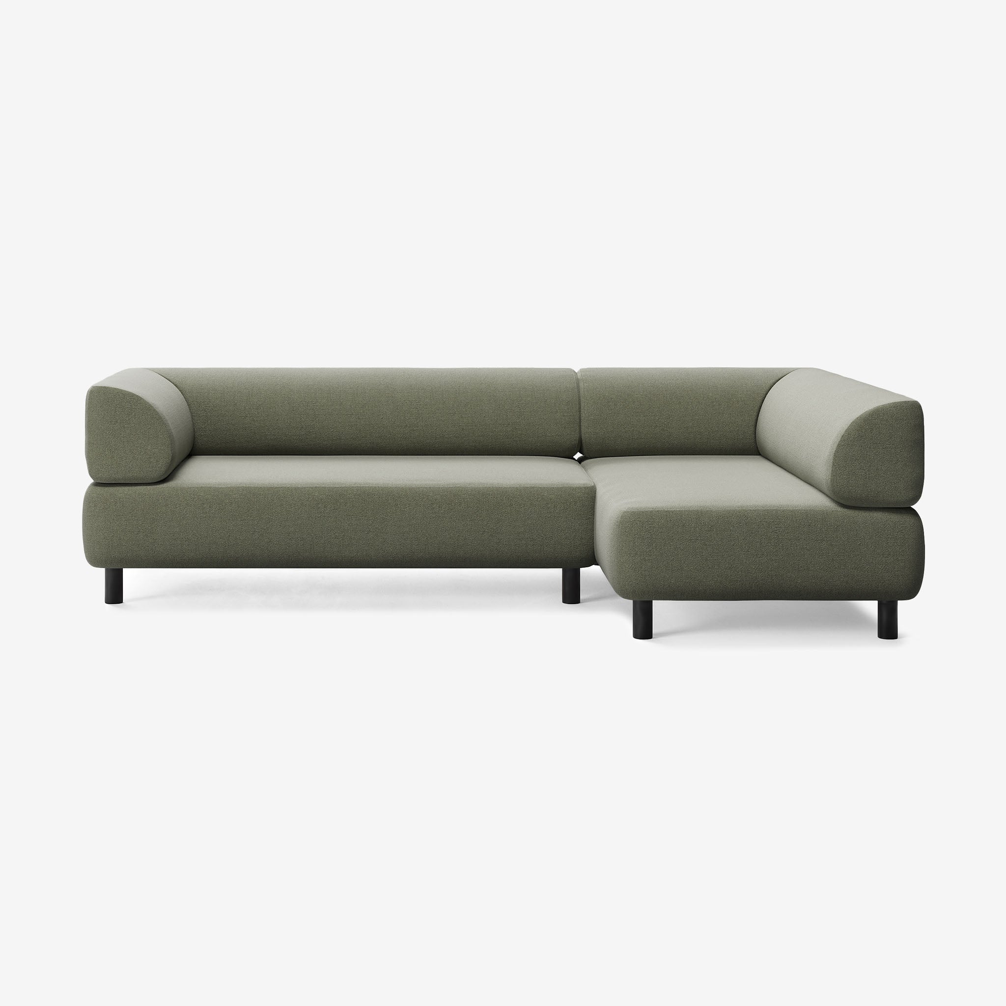 Bolder Sofa 265x150 Links Heritage Leaf Schwarz