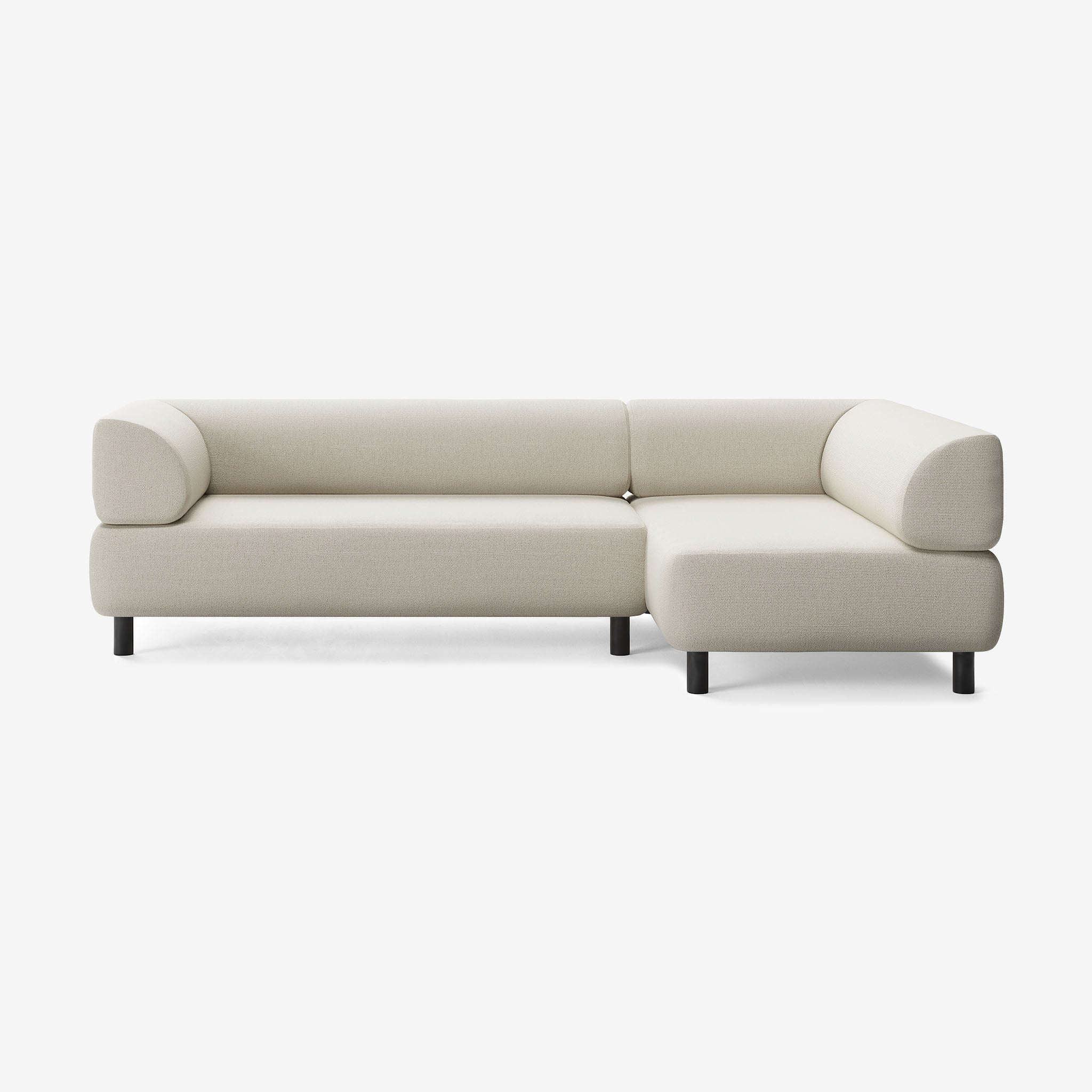 Bolder Sofa 265x150 Links Heritage Papyrus Schwarz