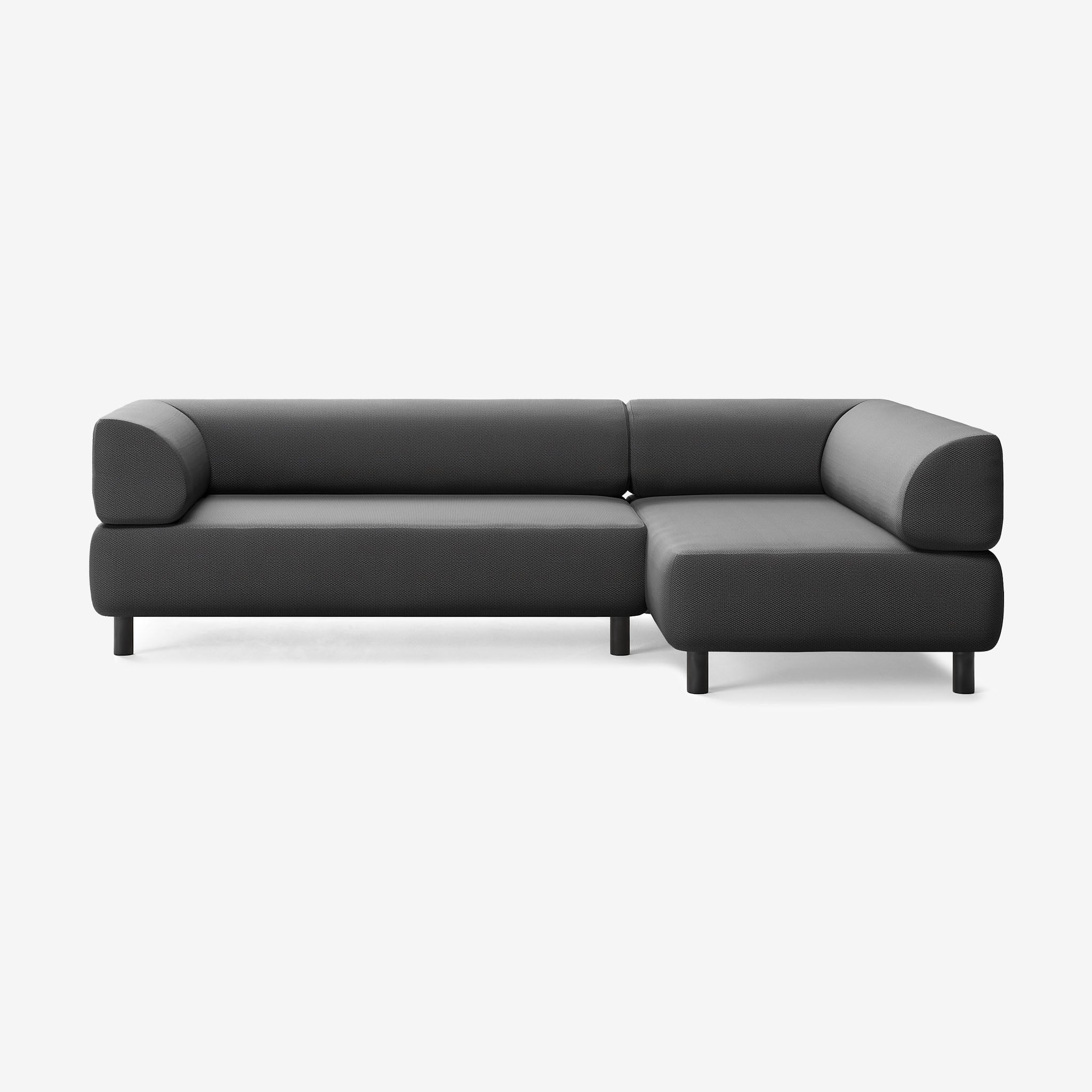 Bolder Sofa 265x150 Links Loop Shadow Schwarz