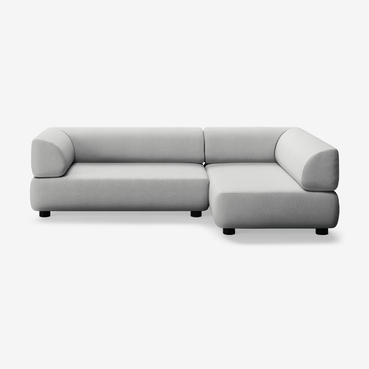 Bolder Sofa 265x150 Links Nantes Grey Chine Niedrige Beine