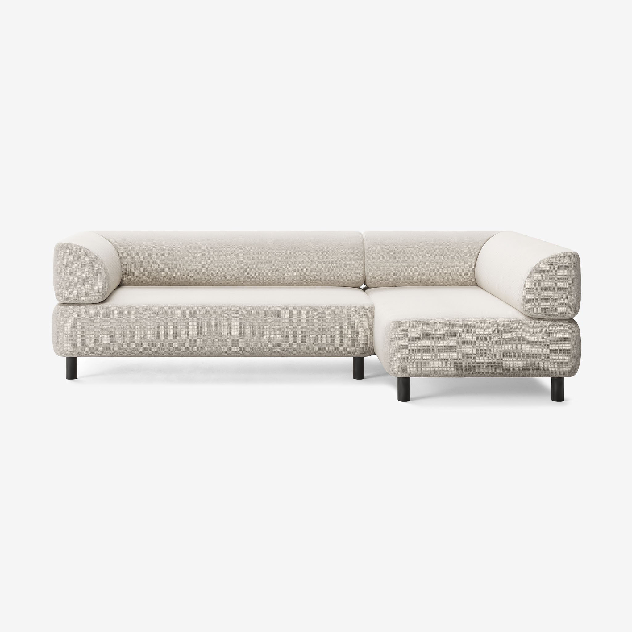 Bolder Sofa 265x150 Links Savant Whisper Schwarz