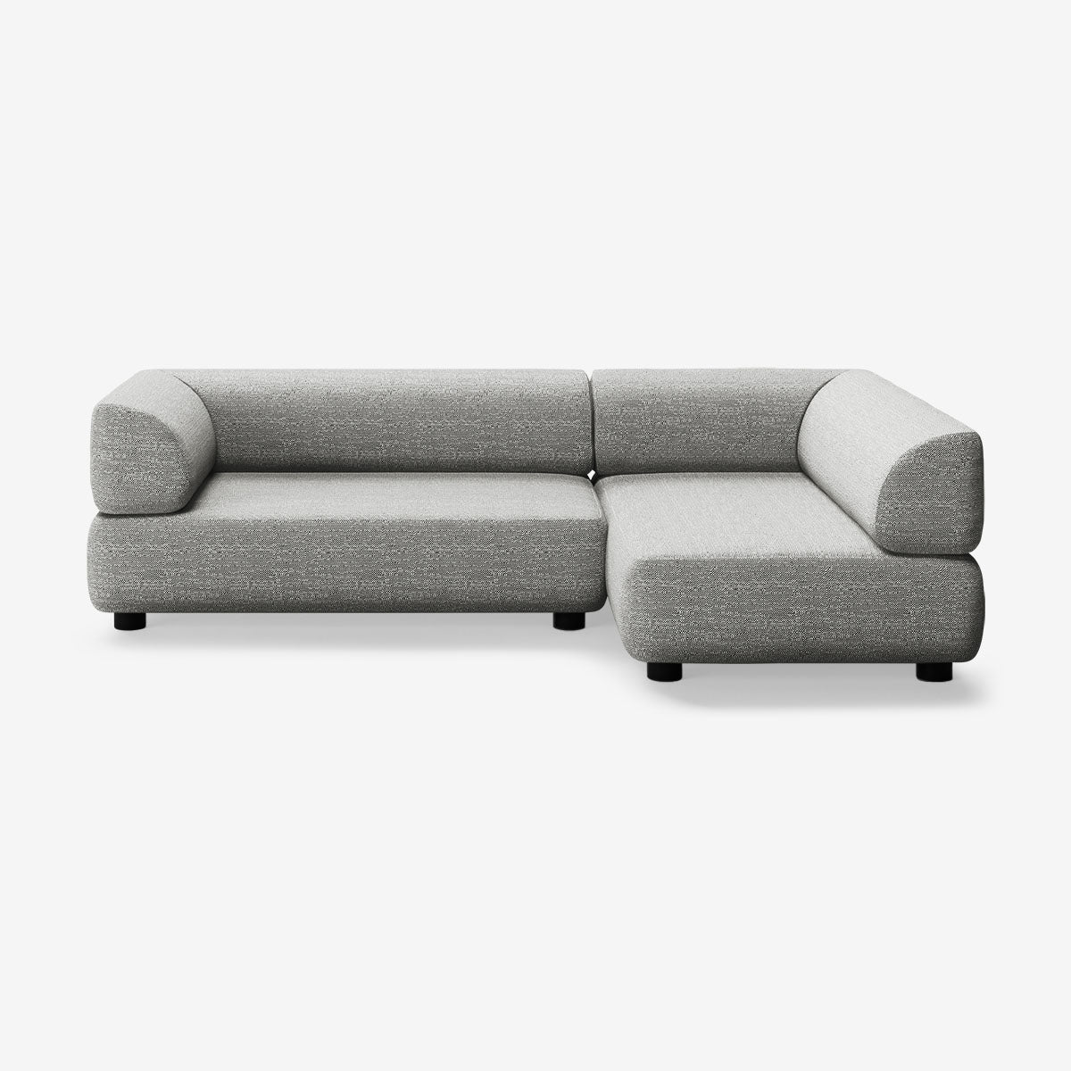 Bolder Sofa 265x150 Links Savant Zinc Niedrige Beine