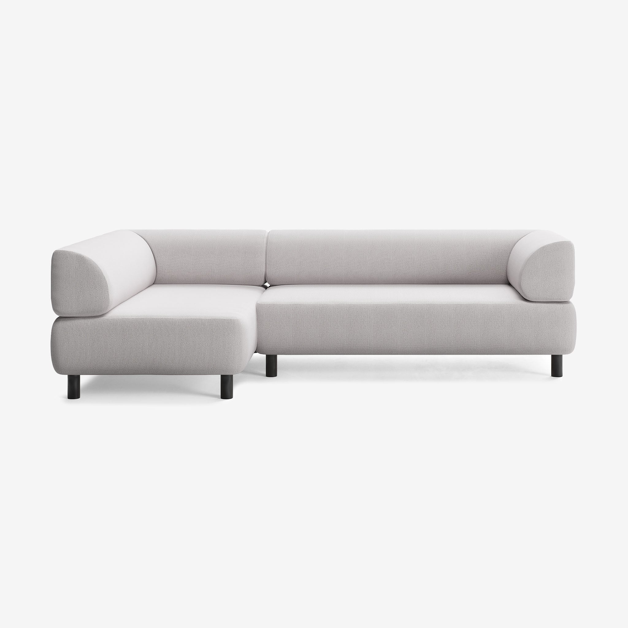 Bolder Sofa 265x150 Rechts Arc Concrete Schwarz